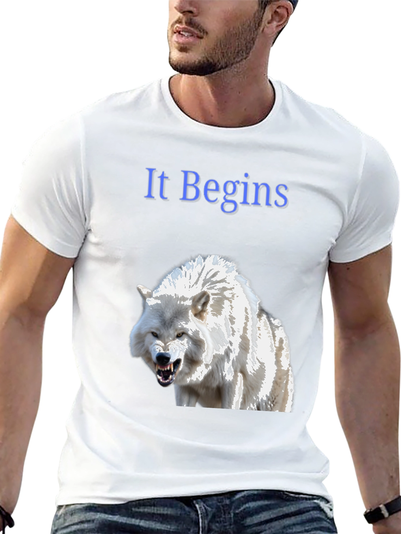 It Begins Wolf Graphic T-Shirt