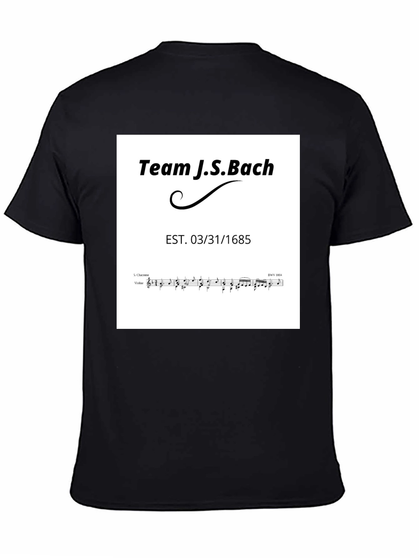 Team J.S. Bach T-Shirt - Music Lover Tee