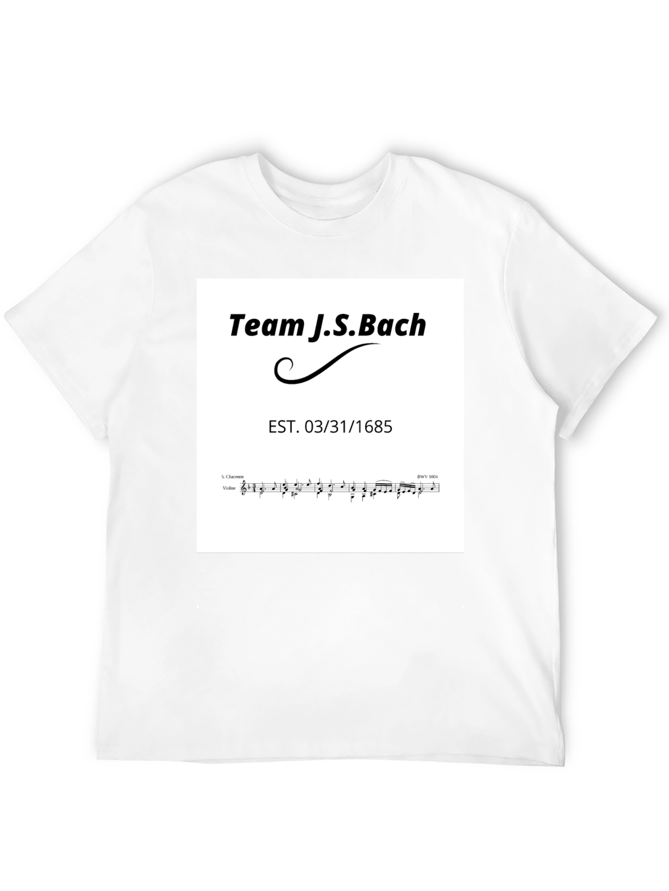 Team J.S. Bach T-Shirt - Music Lover Tee
