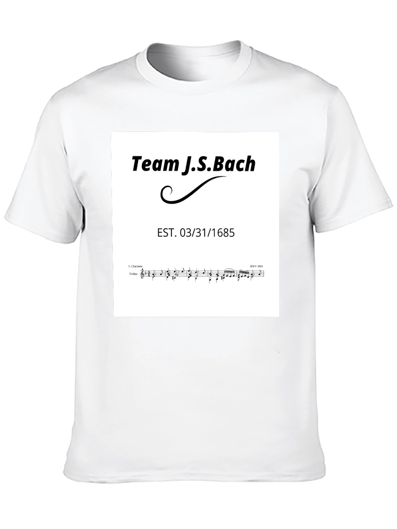 Team J.S. Bach T-Shirt - Music Lover Tee