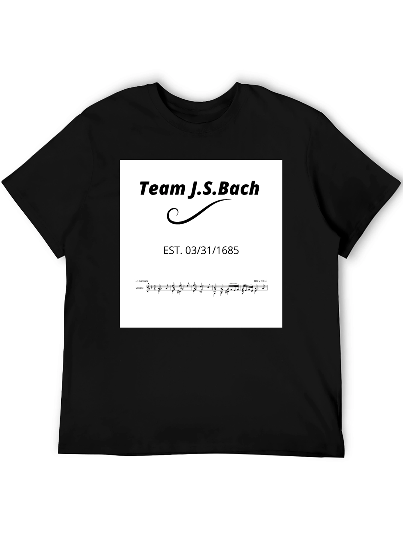 Team J.S. Bach T-Shirt - Music Lover Tee