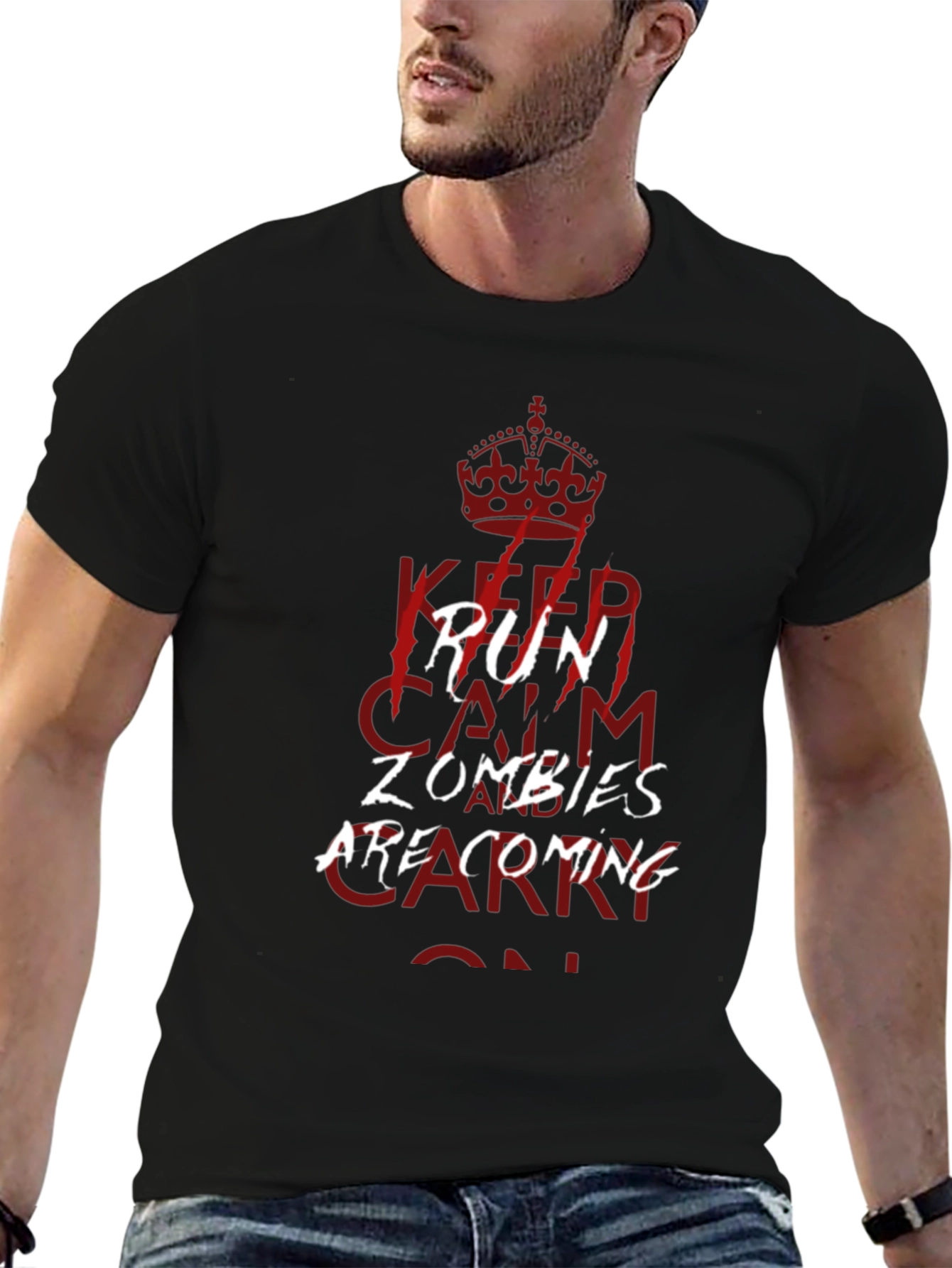 Keep Run Calm Zombies T-Shirt