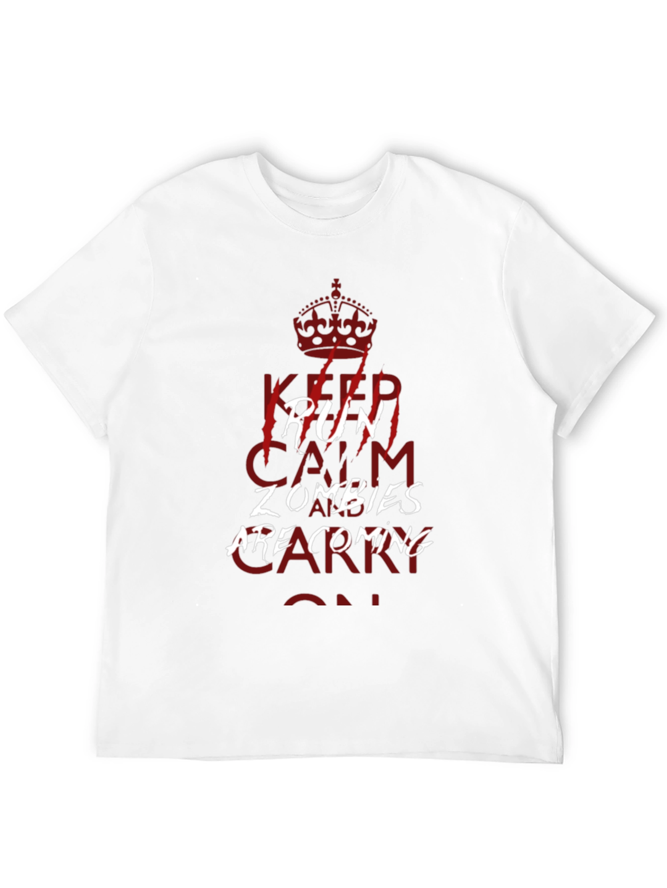 Keep Run Calm Zombies T-Shirt