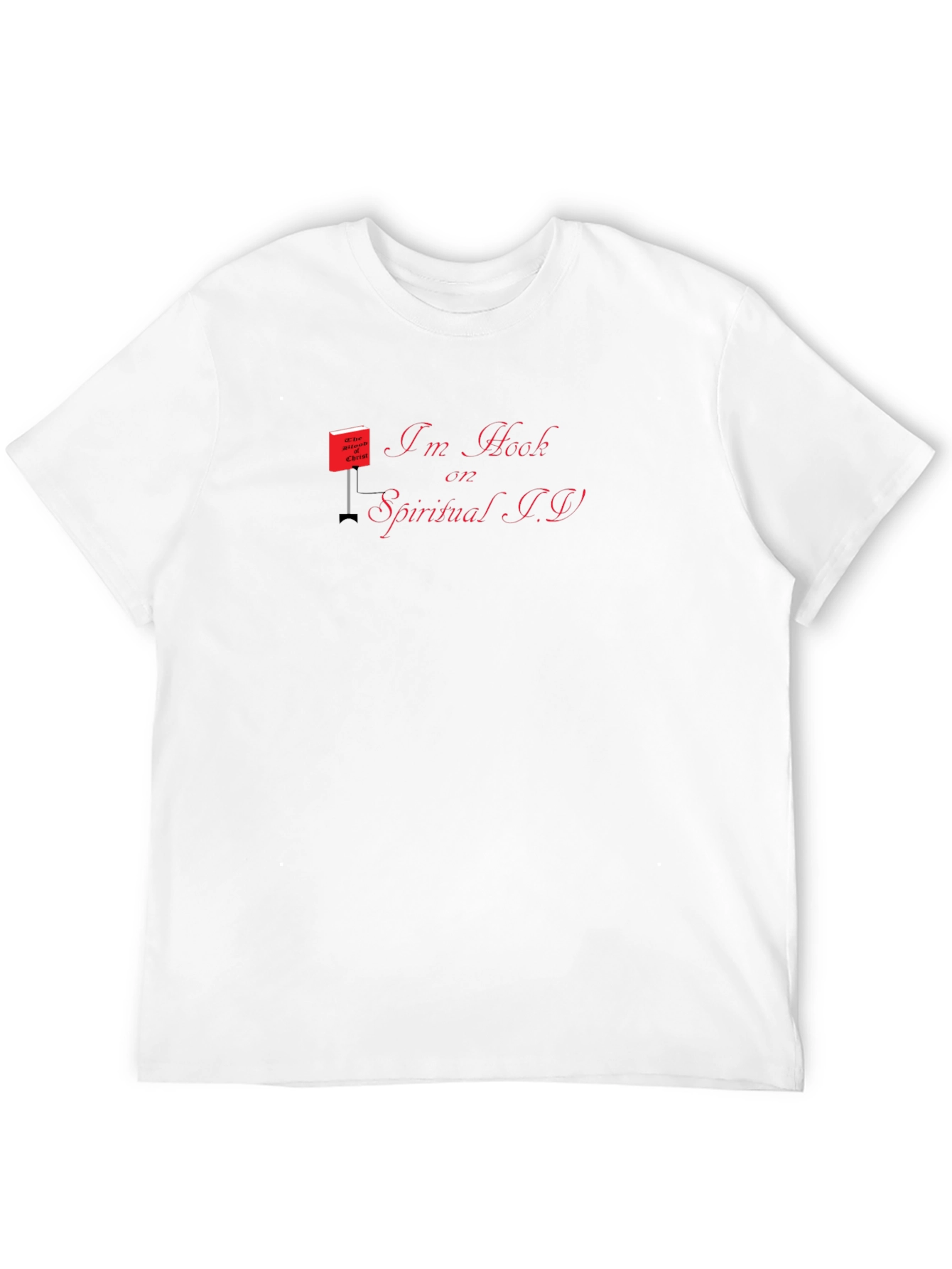 Im Hooked on Spiritual I.V. Black Tee