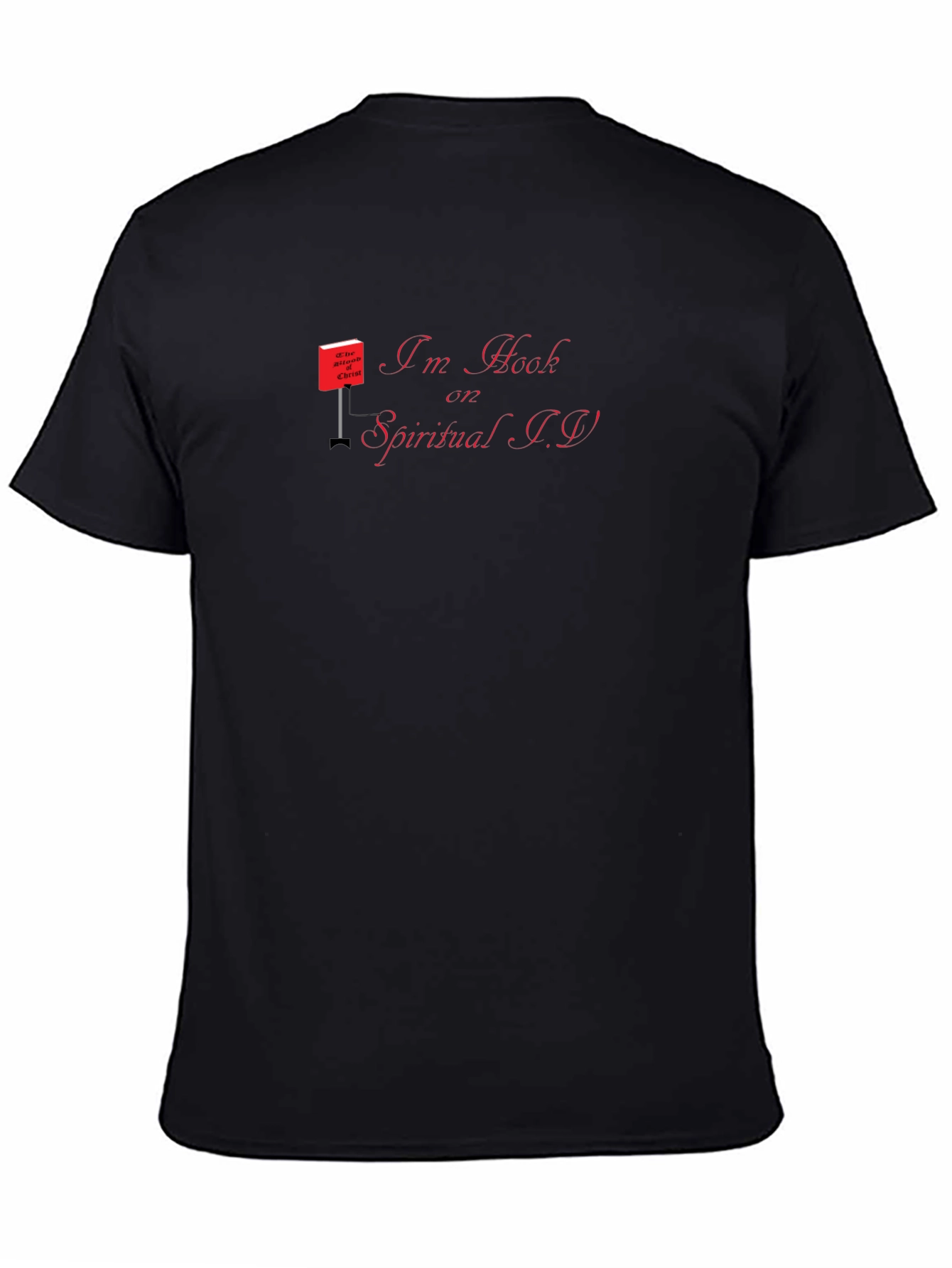 Im Hooked on Spiritual I.V. Black Tee