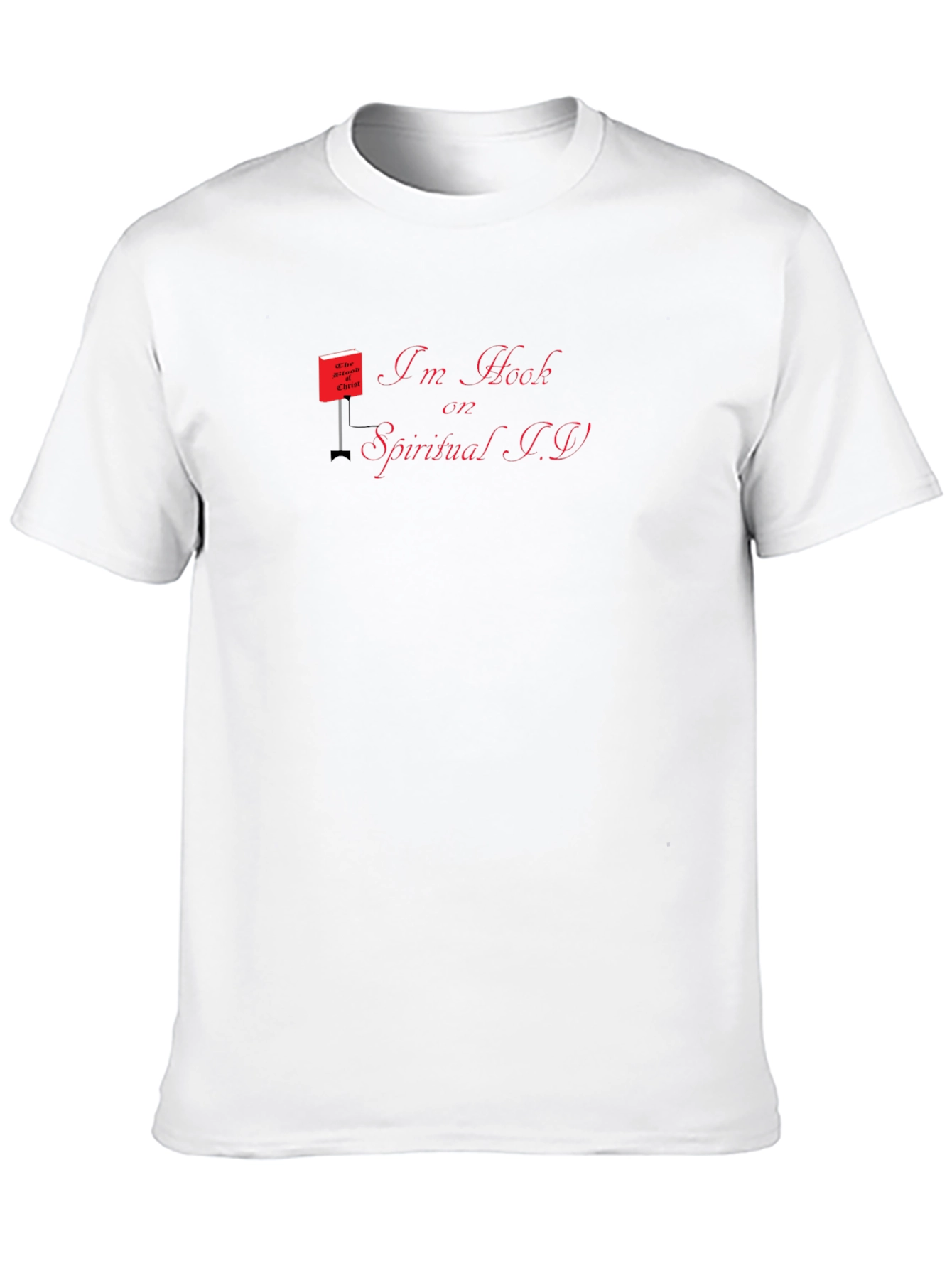 Im Hooked on Spiritual I.V. Black Tee