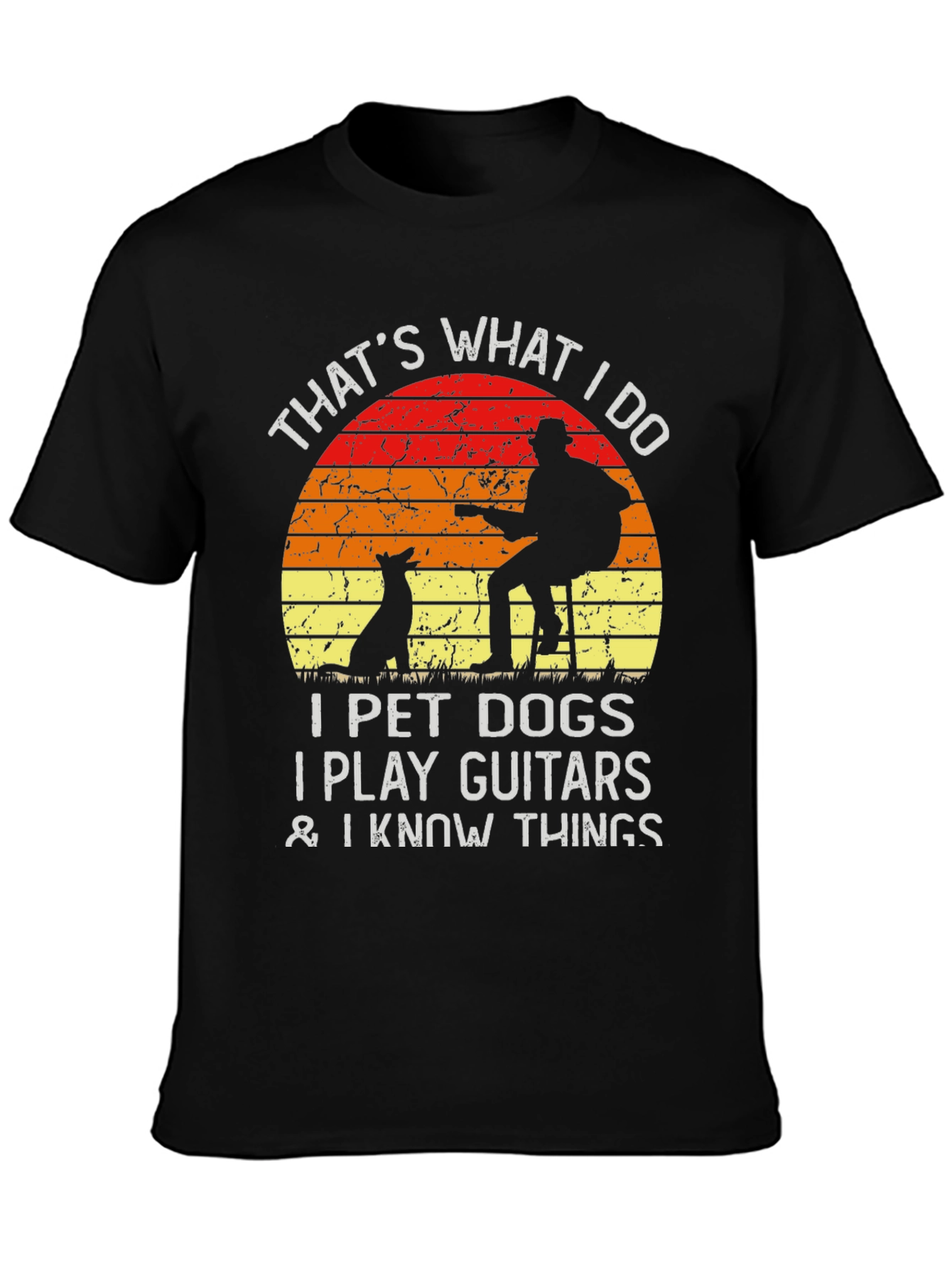 Dog Lover Guitarist T-Shirt
