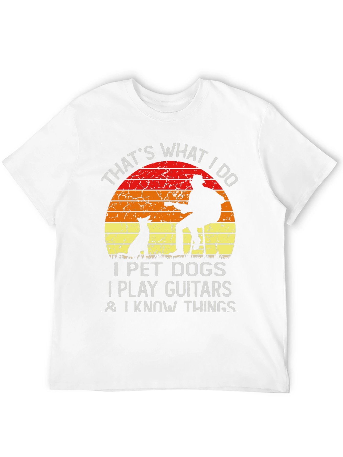 Dog Lover Guitarist T-Shirt
