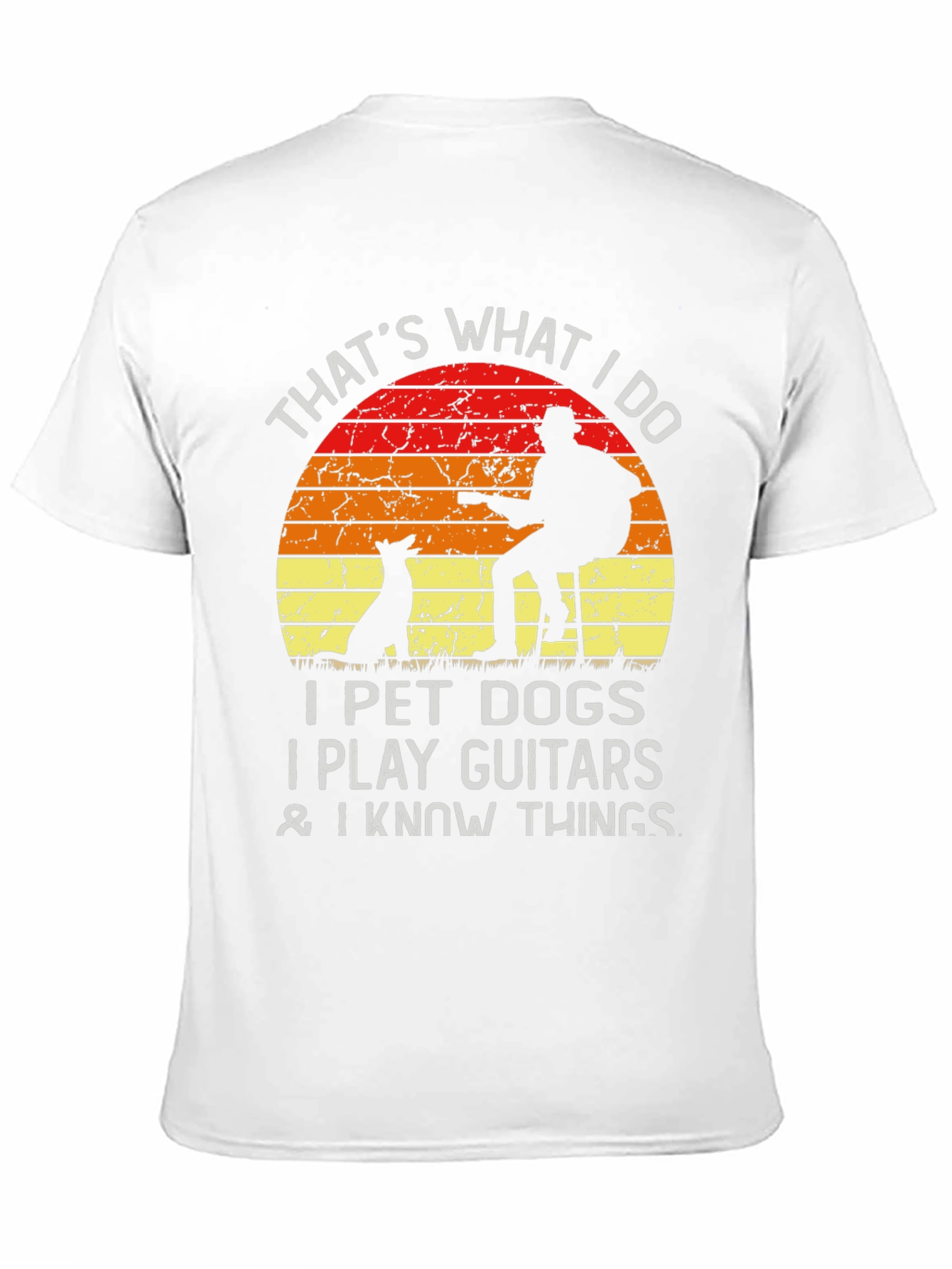 Dog Lover Guitarist T-Shirt