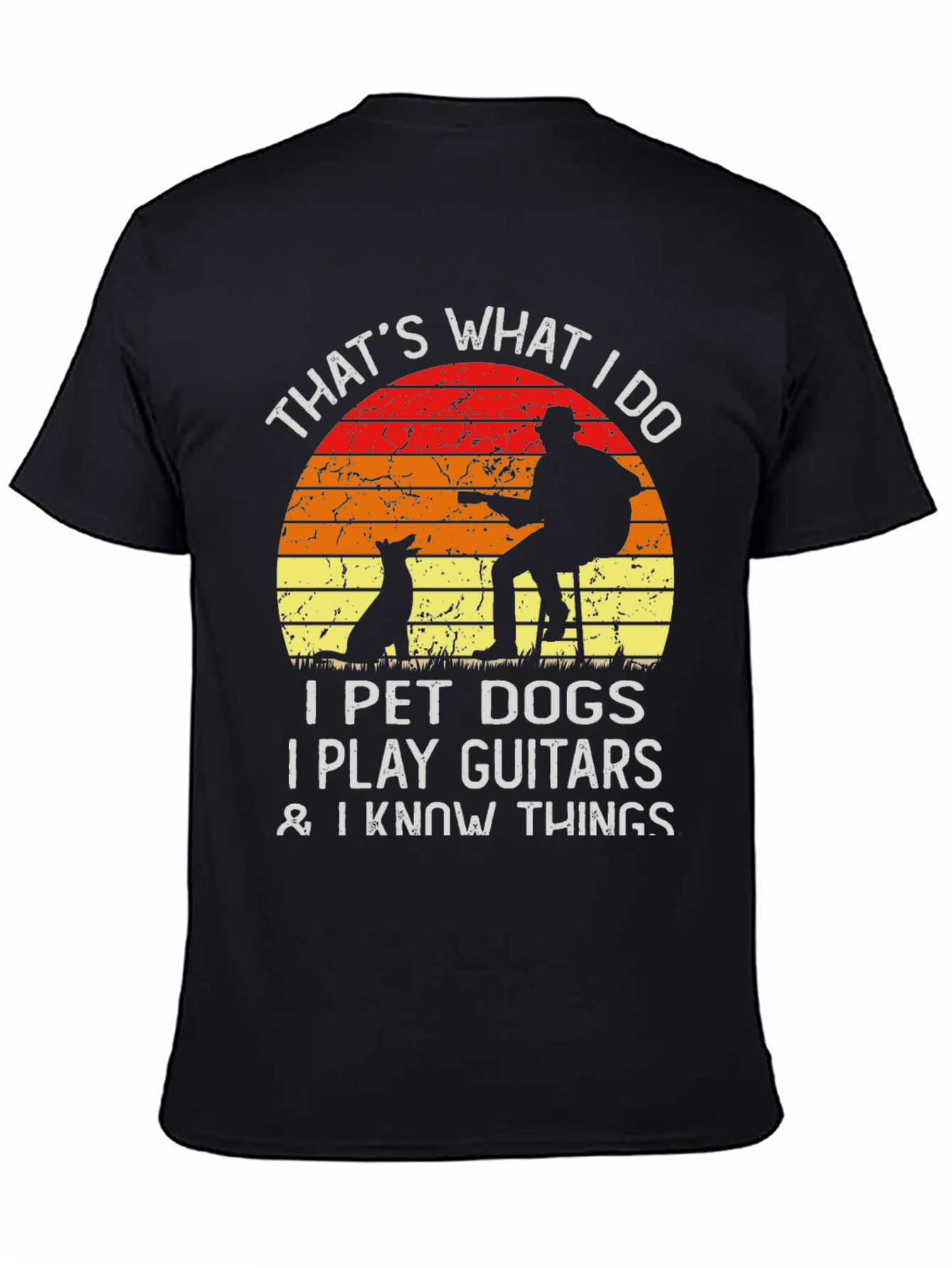 Dog Lover Guitarist T-Shirt