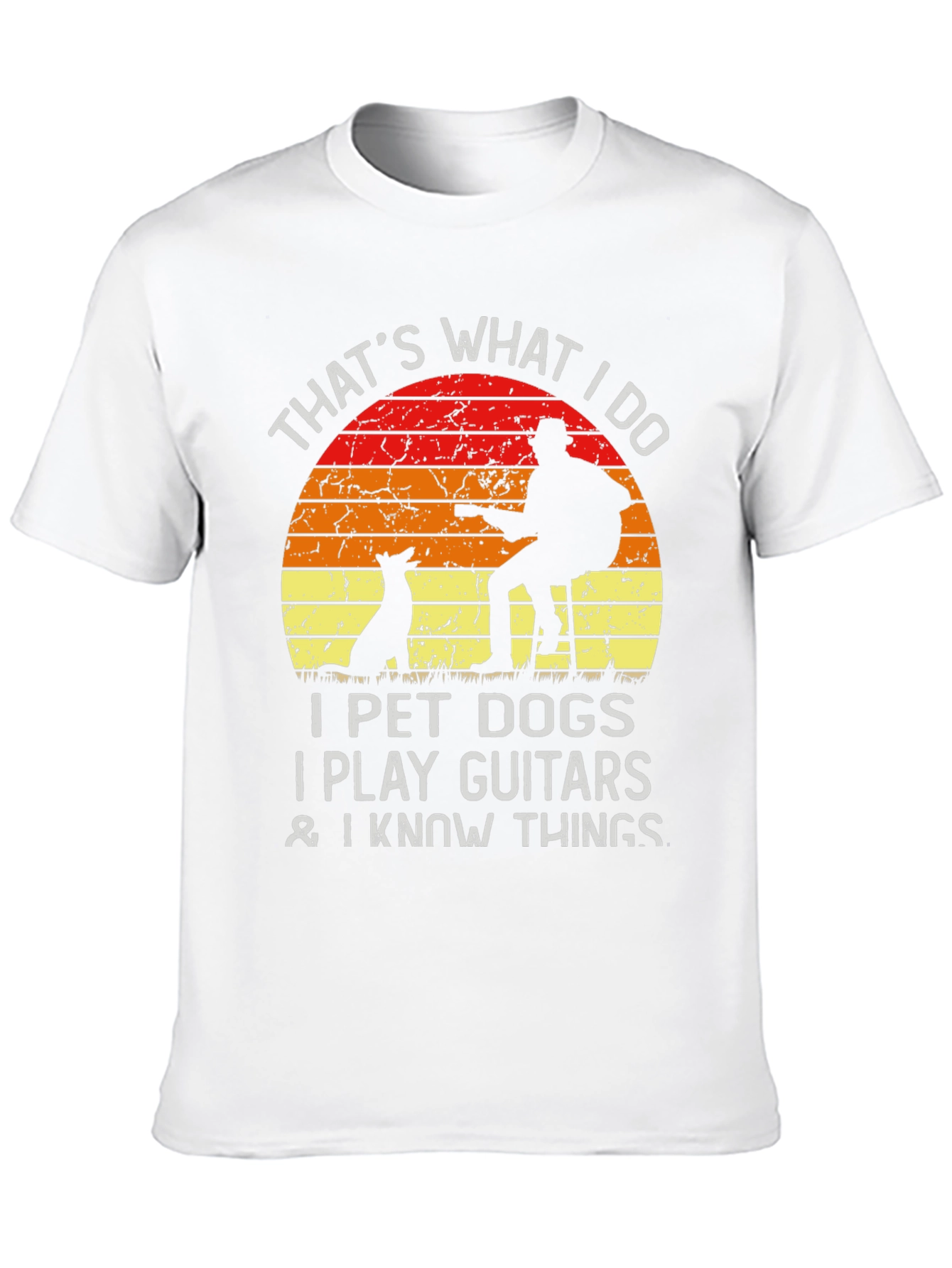Dog Lover Guitarist T-Shirt