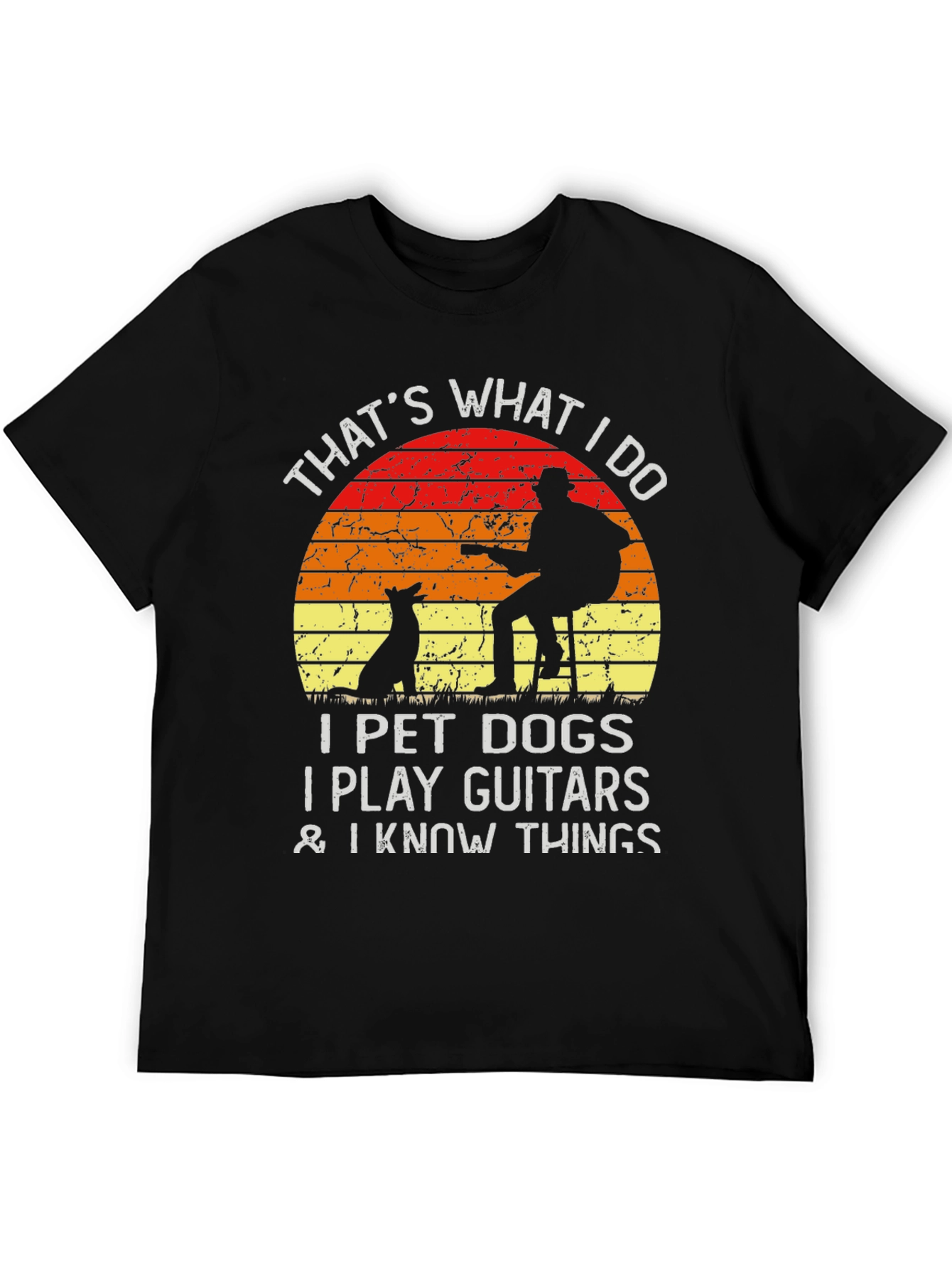 Dog Lover Guitarist T-Shirt