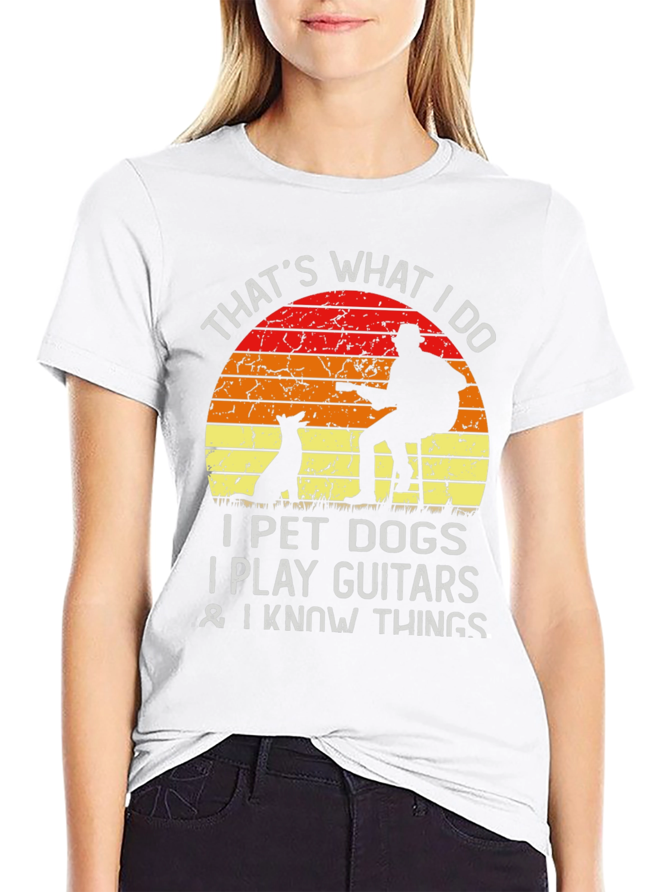 Dog Lover Guitarist T-Shirt