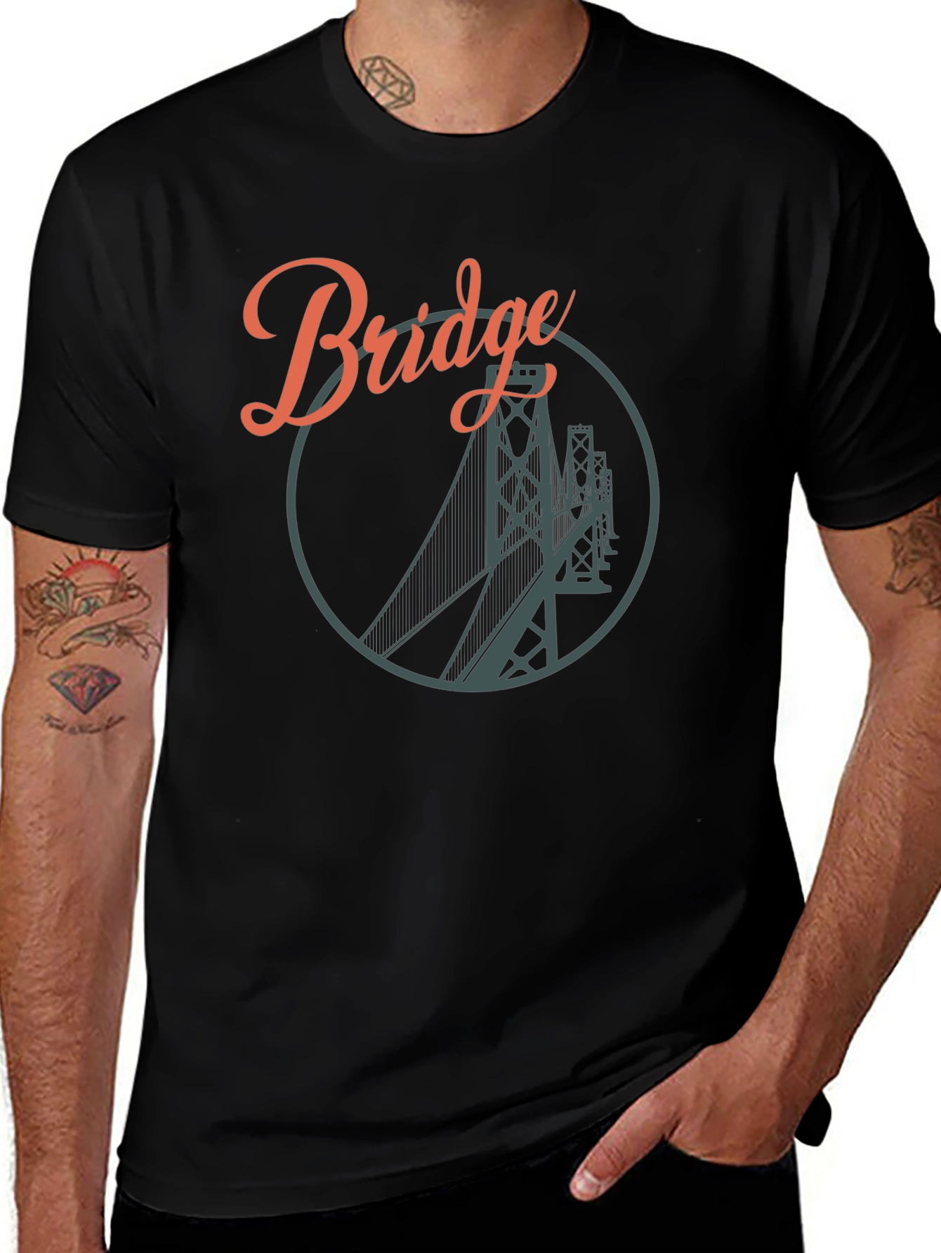 Bridge Design T-Shirt - Stylish Graphic Tee