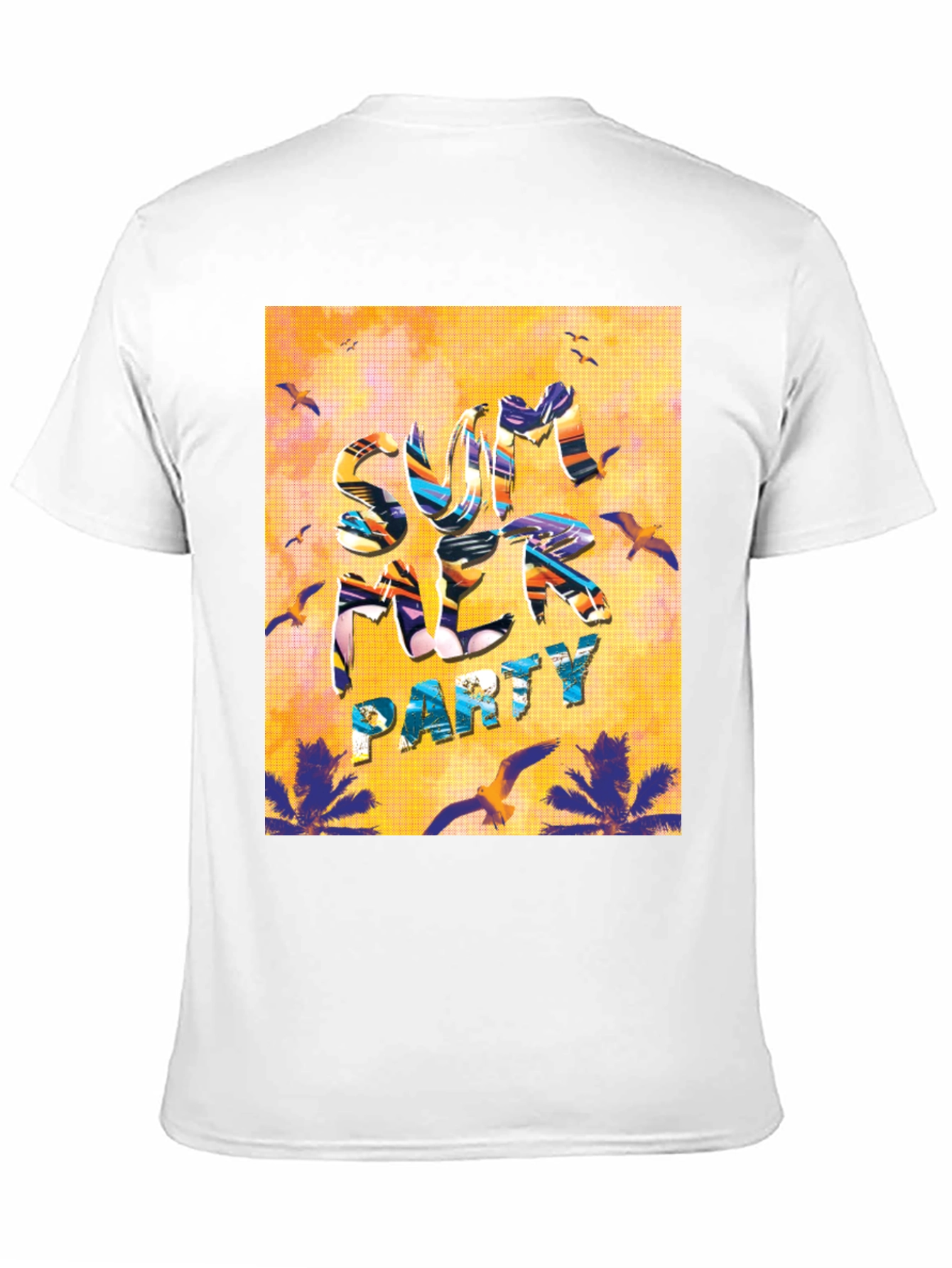 Summer Party Graphic T-Shirt - Tropical Vibes