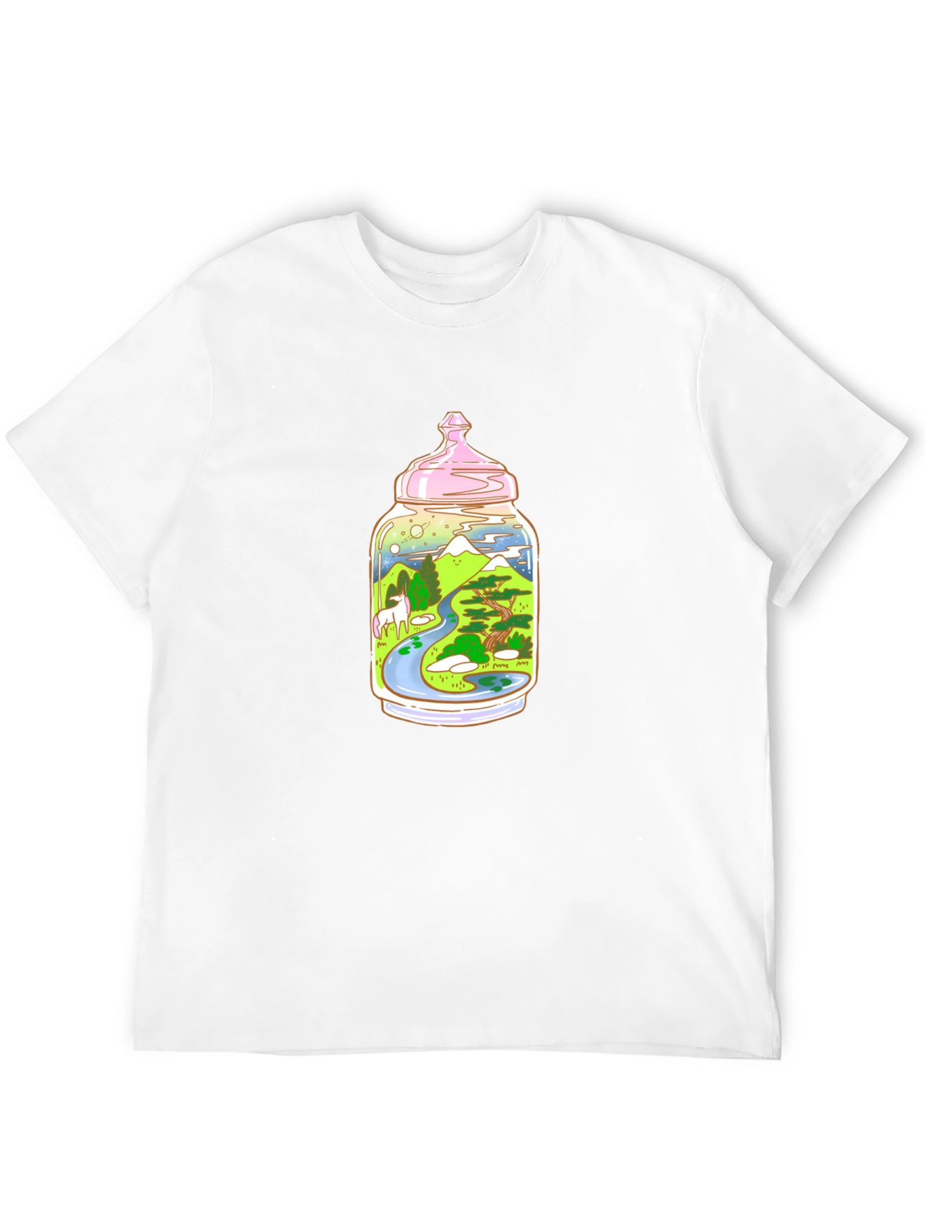 Unicorn Landscape in Jar T-Shirt