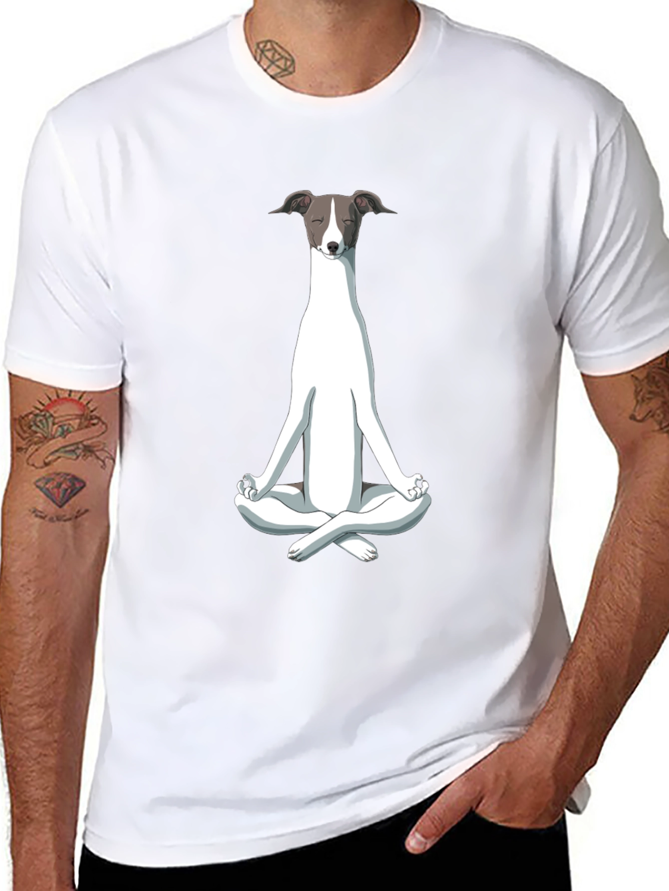 Zen Dog T-Shirt - Meditating Canine Tee