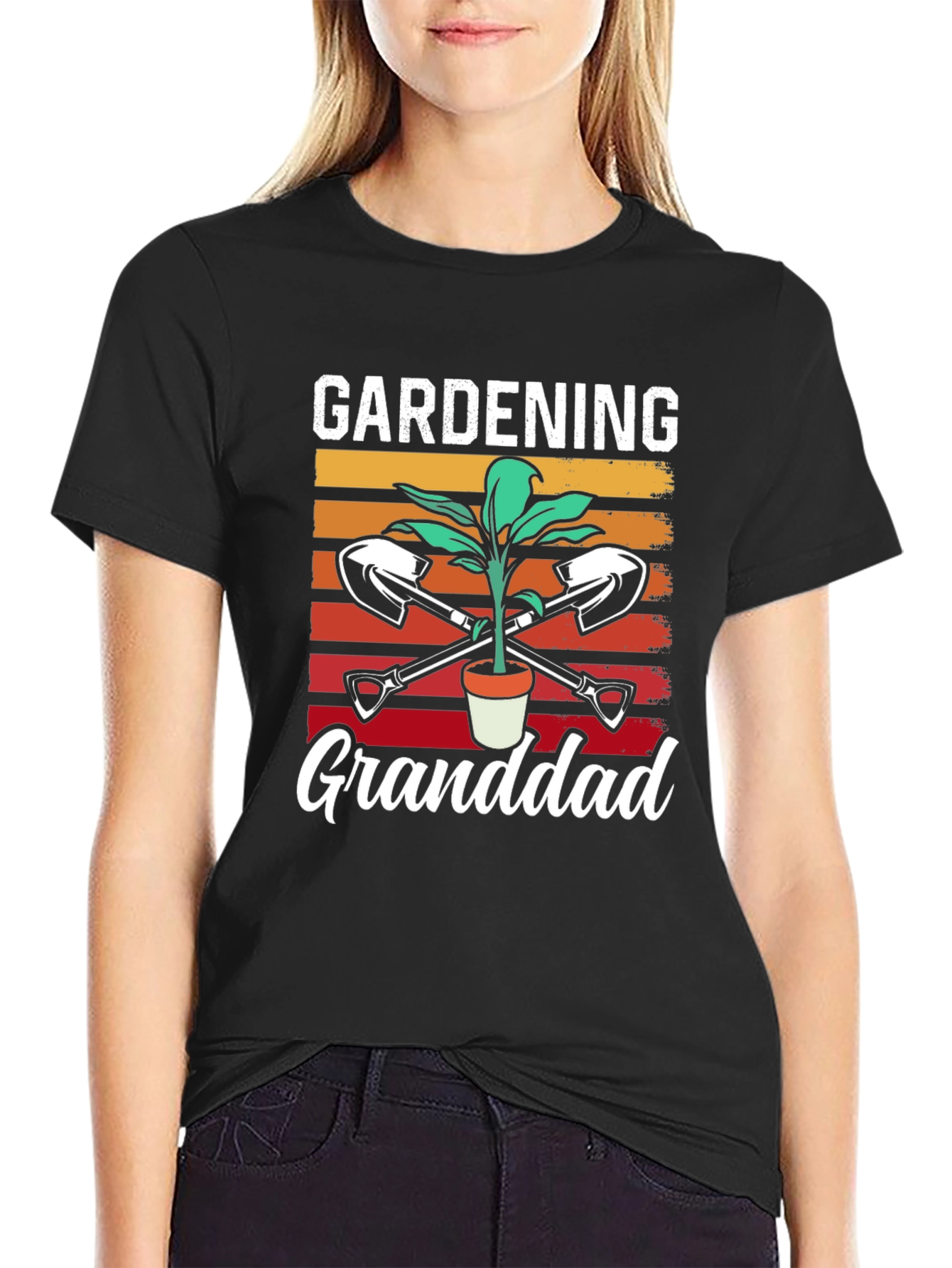 Gardening Granddad T-Shirt - Black