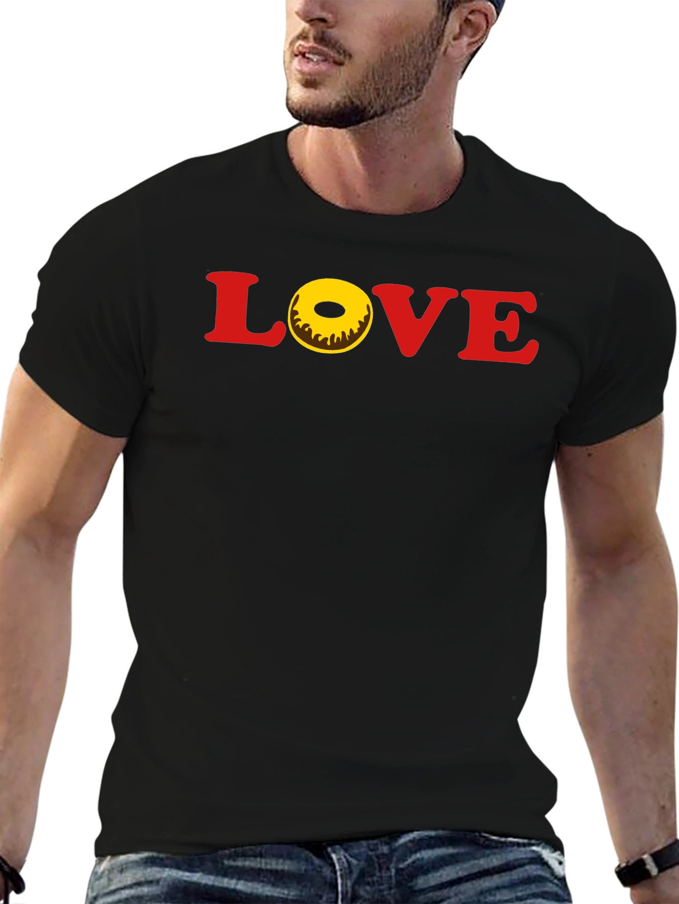 Love Donut T-Shirt - Casual Graphic Tee