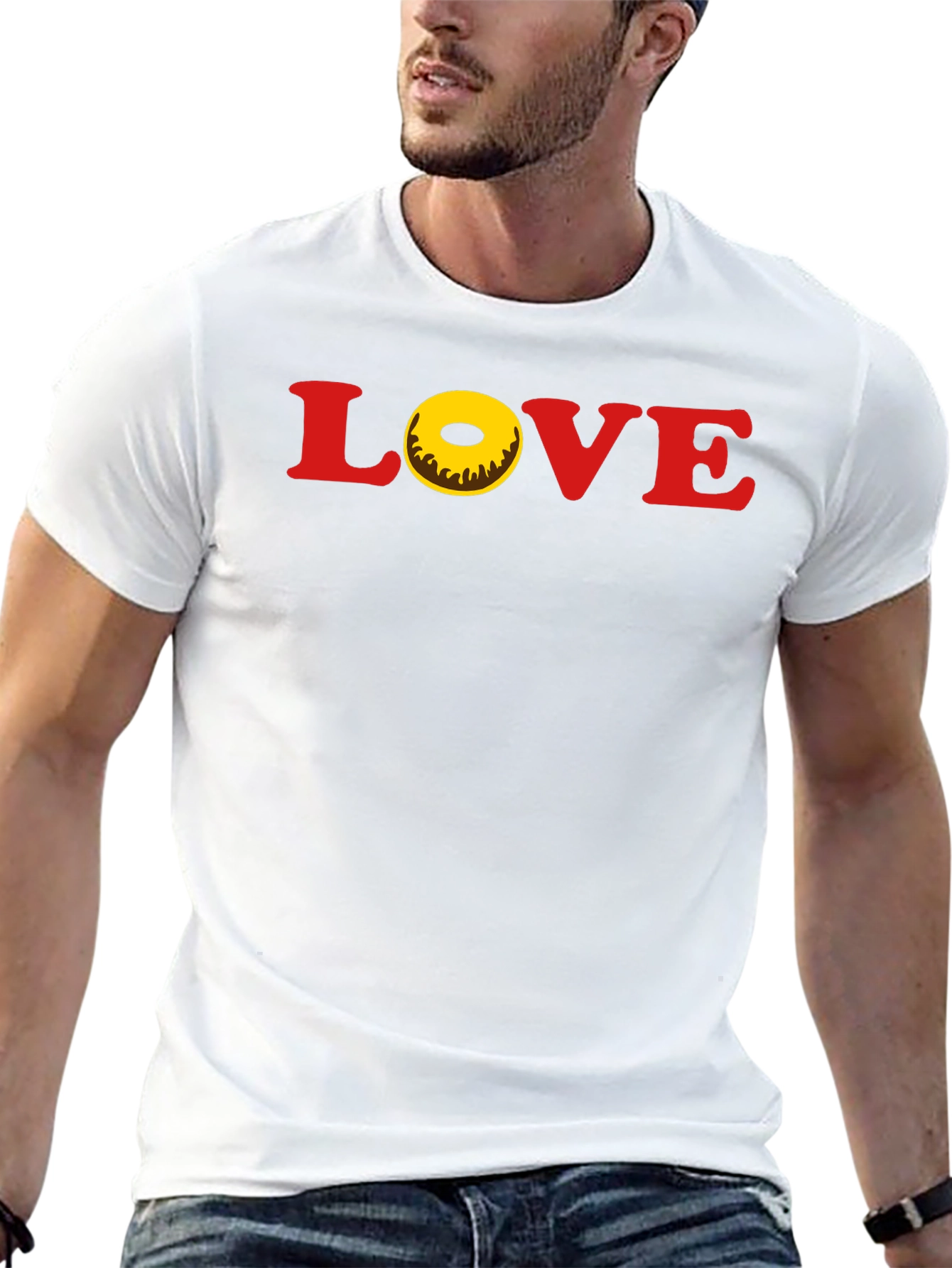 Love Donut T-Shirt - Casual Graphic Tee
