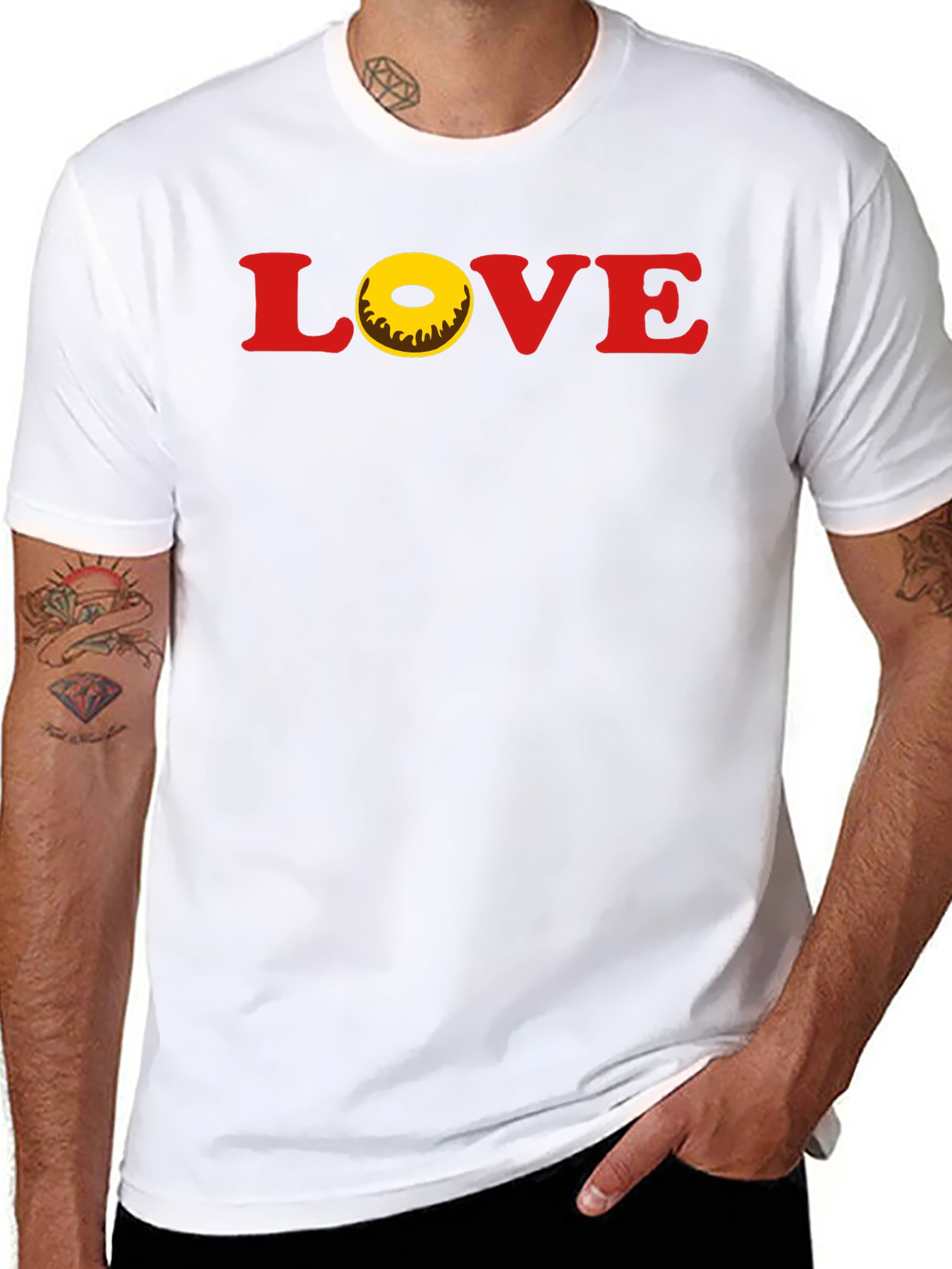 Love Donut T-Shirt - Casual Graphic Tee
