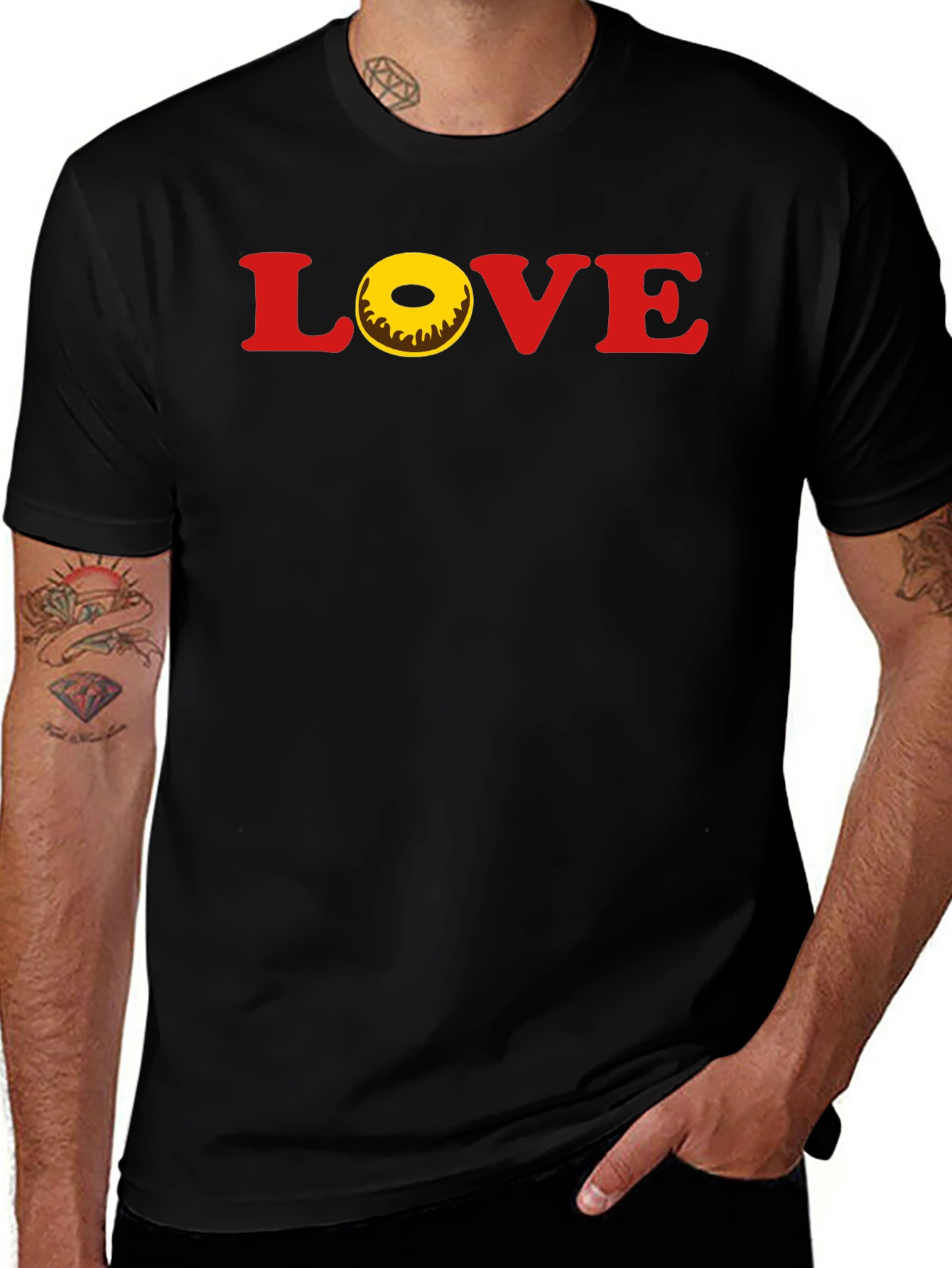 Love Donut T-Shirt - Casual Graphic Tee