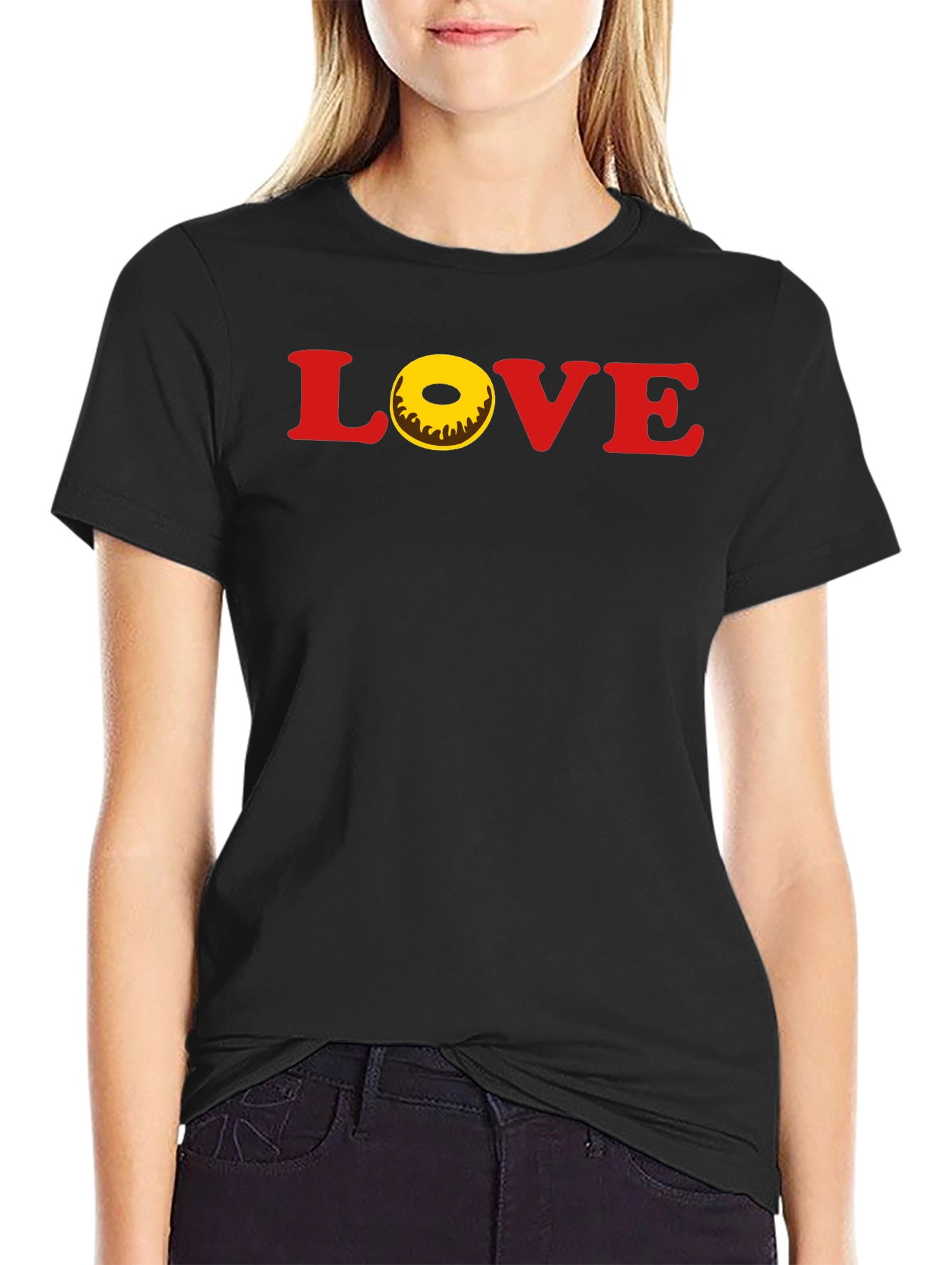 Love Donut T-Shirt - Casual Graphic Tee