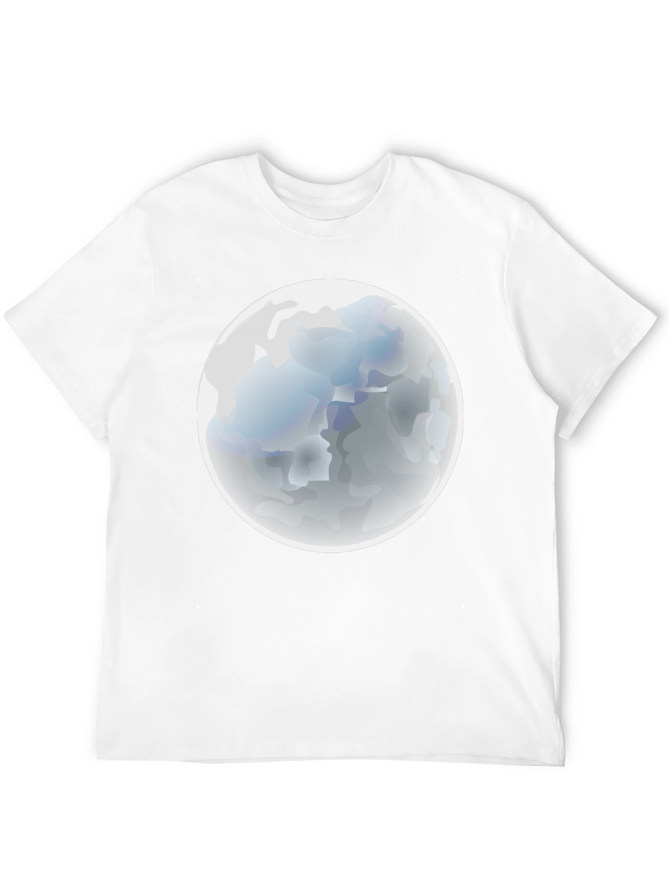 Moon Graphic Black T-Shirt - Mens Casual Tee