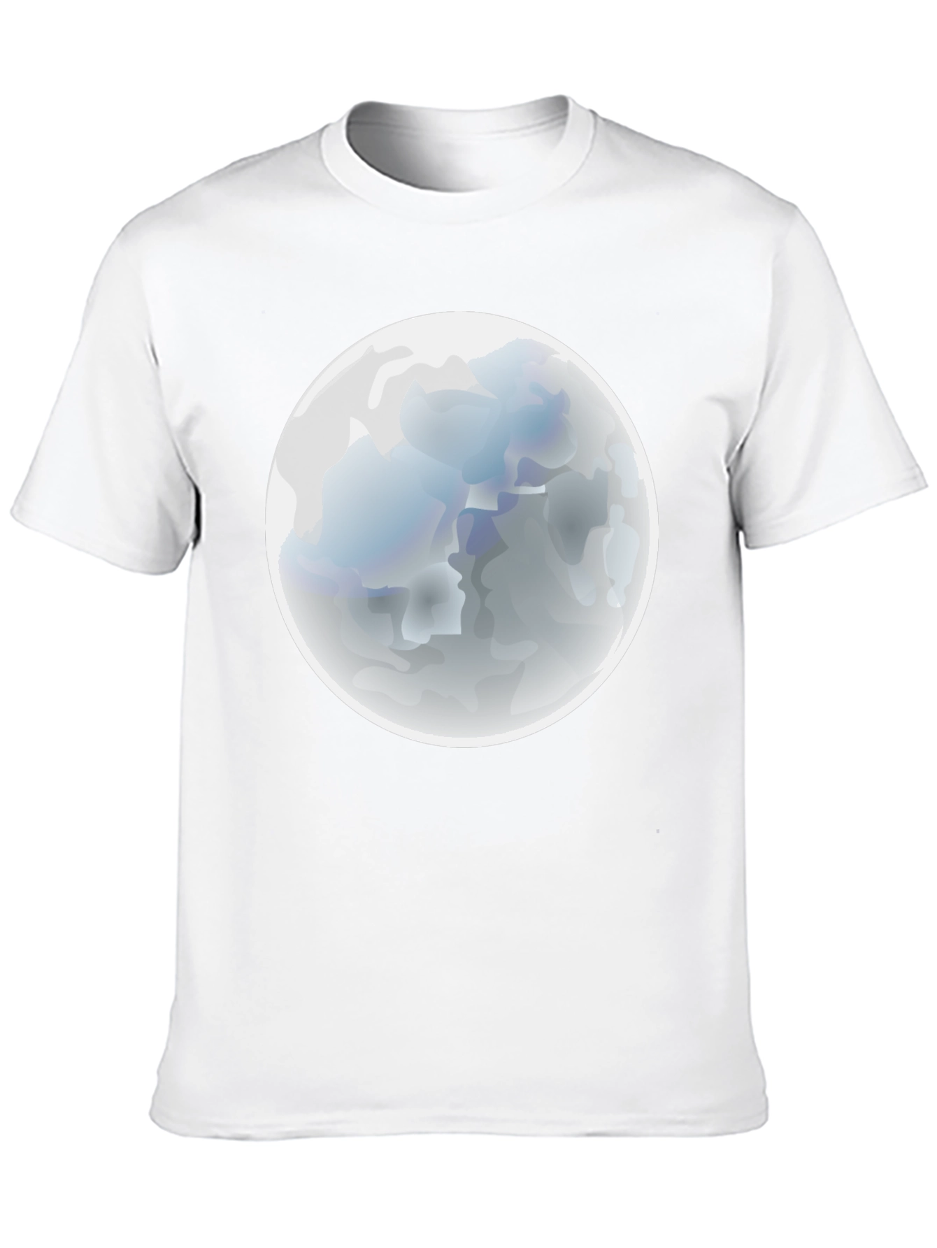 Moon Graphic Black T-Shirt - Mens Casual Tee