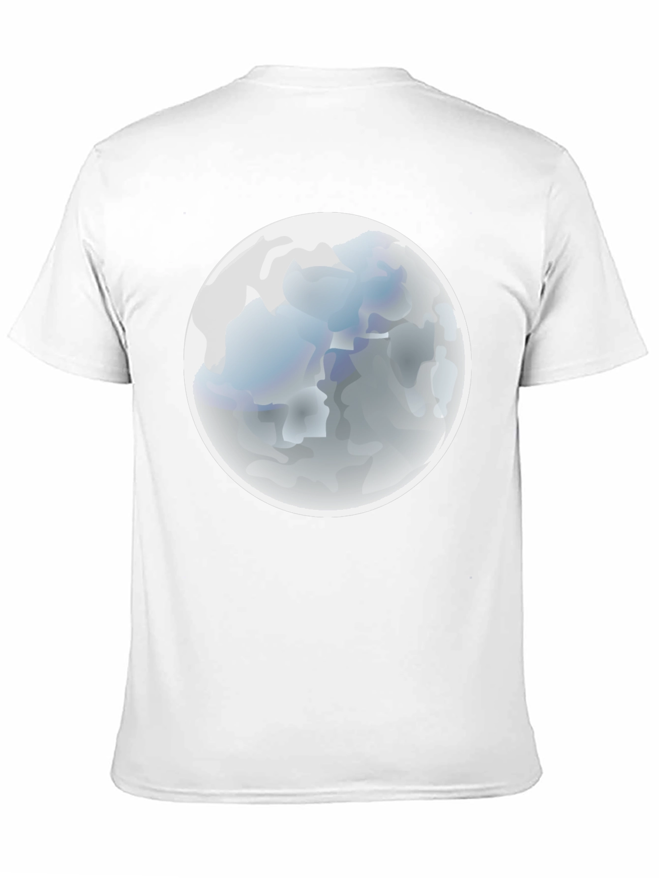 Moon Graphic Black T-Shirt - Mens Casual Tee