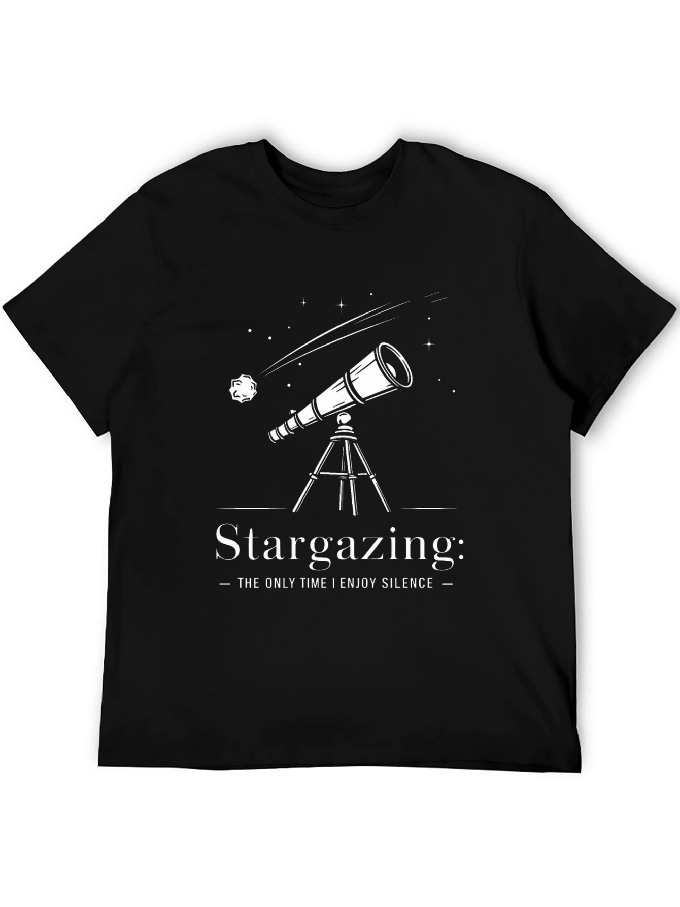 Stargazing T-Shirt - The Only Time I Enjoy Silence