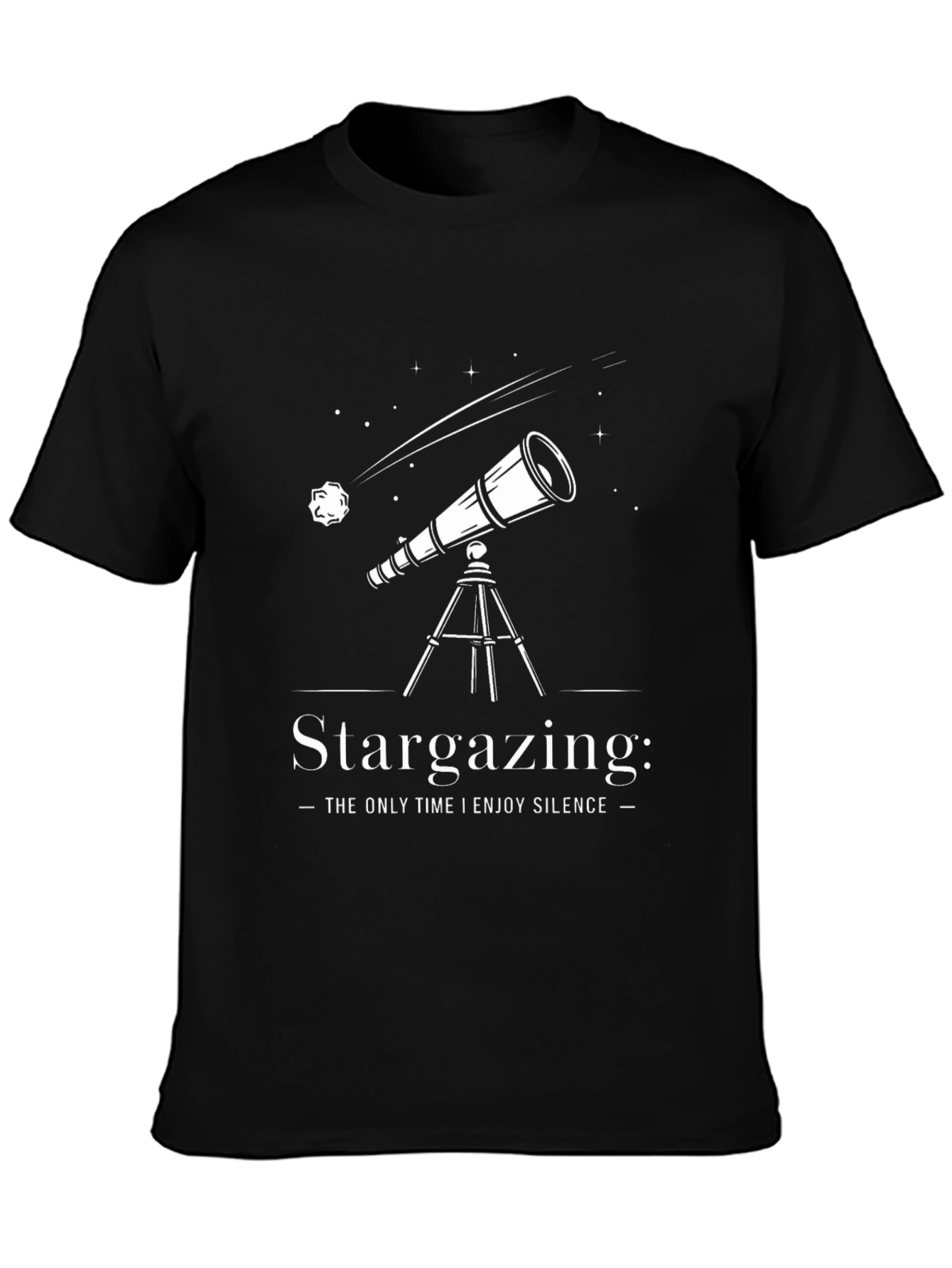 Stargazing T-Shirt - The Only Time I Enjoy Silence