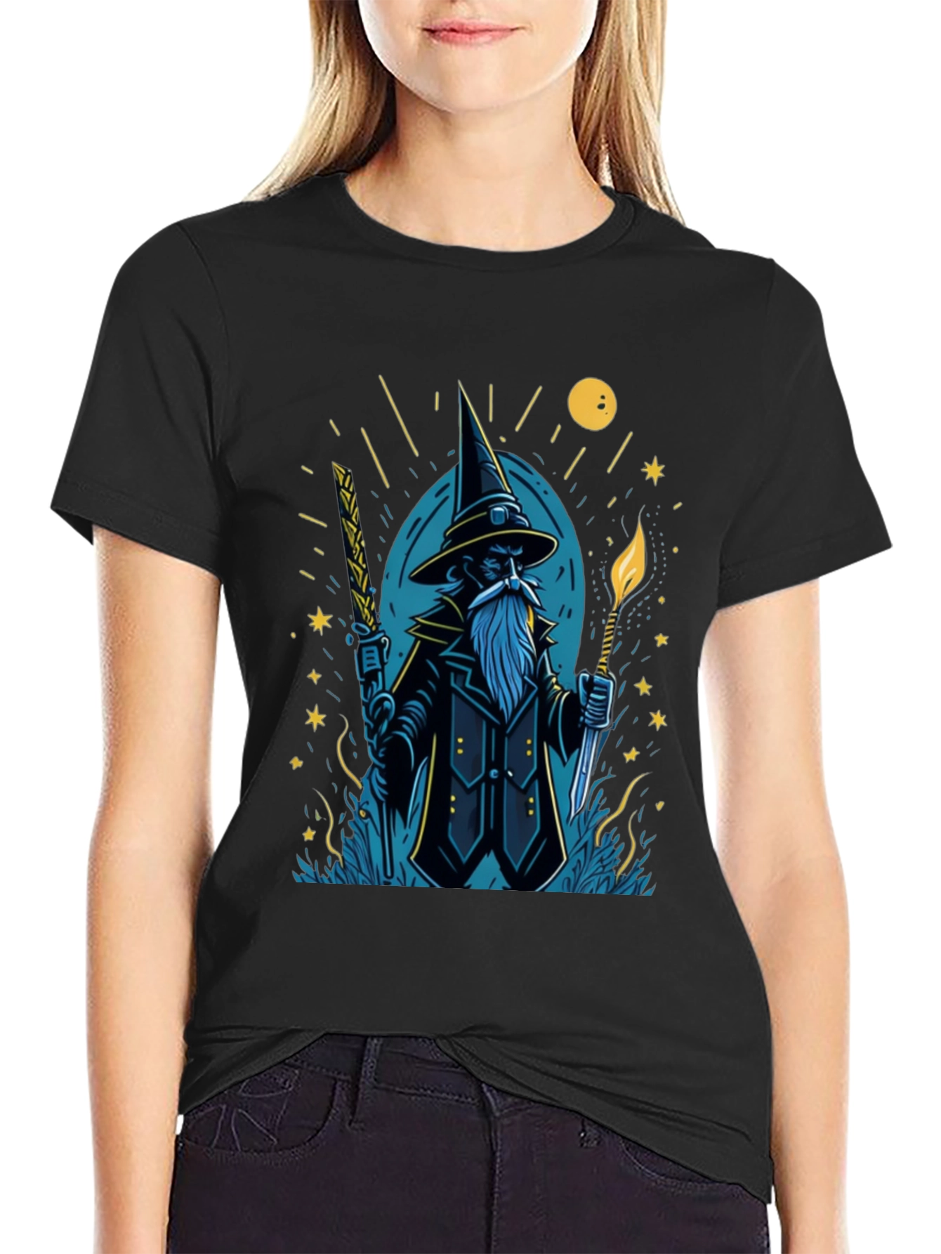 Wizard Graphic Tee - Magical Style