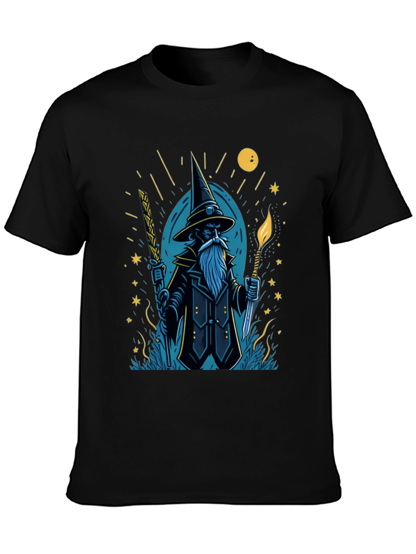 Wizard Graphic Tee - Magical Style