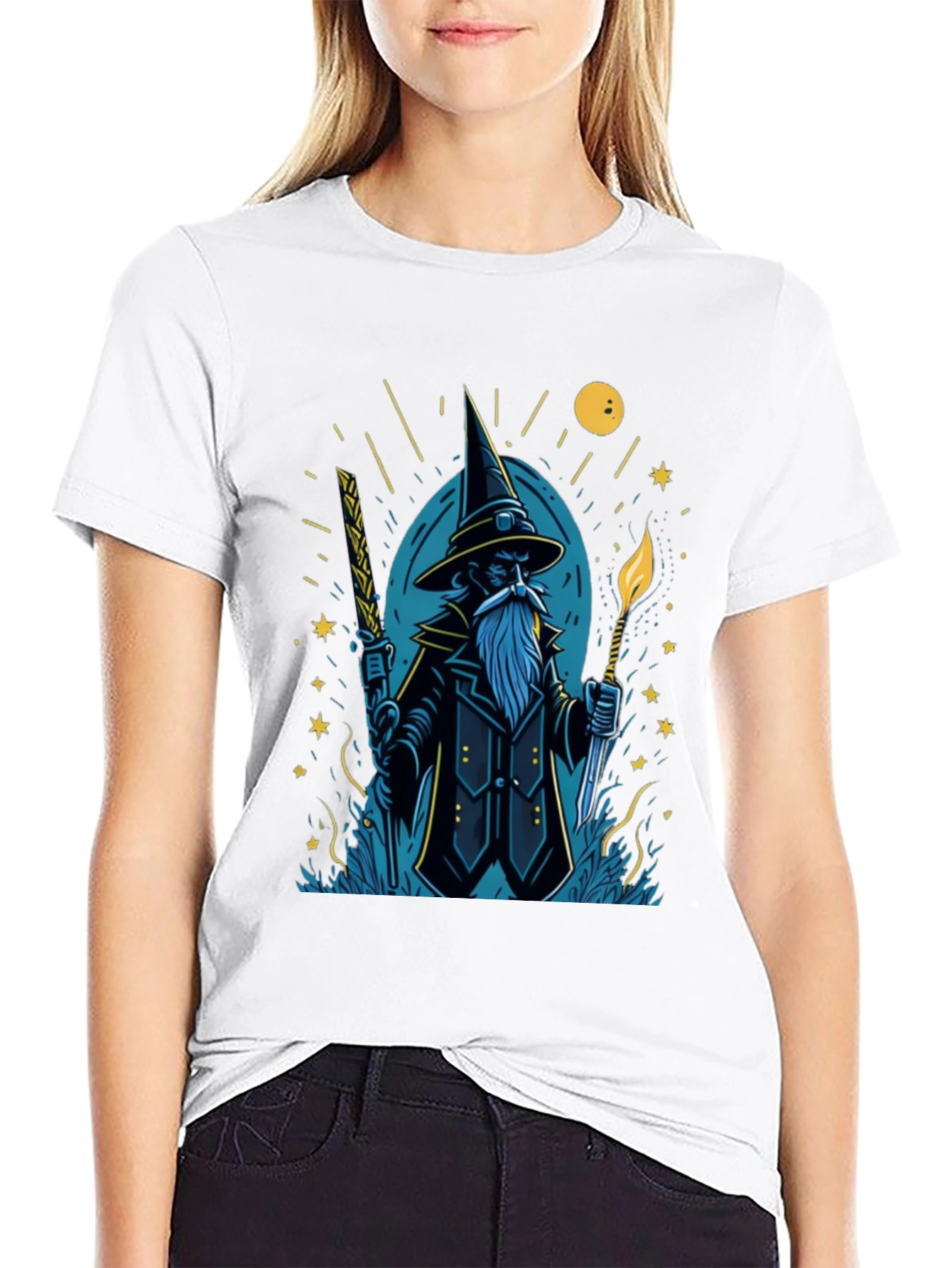 Wizard Graphic Tee - Magical Style