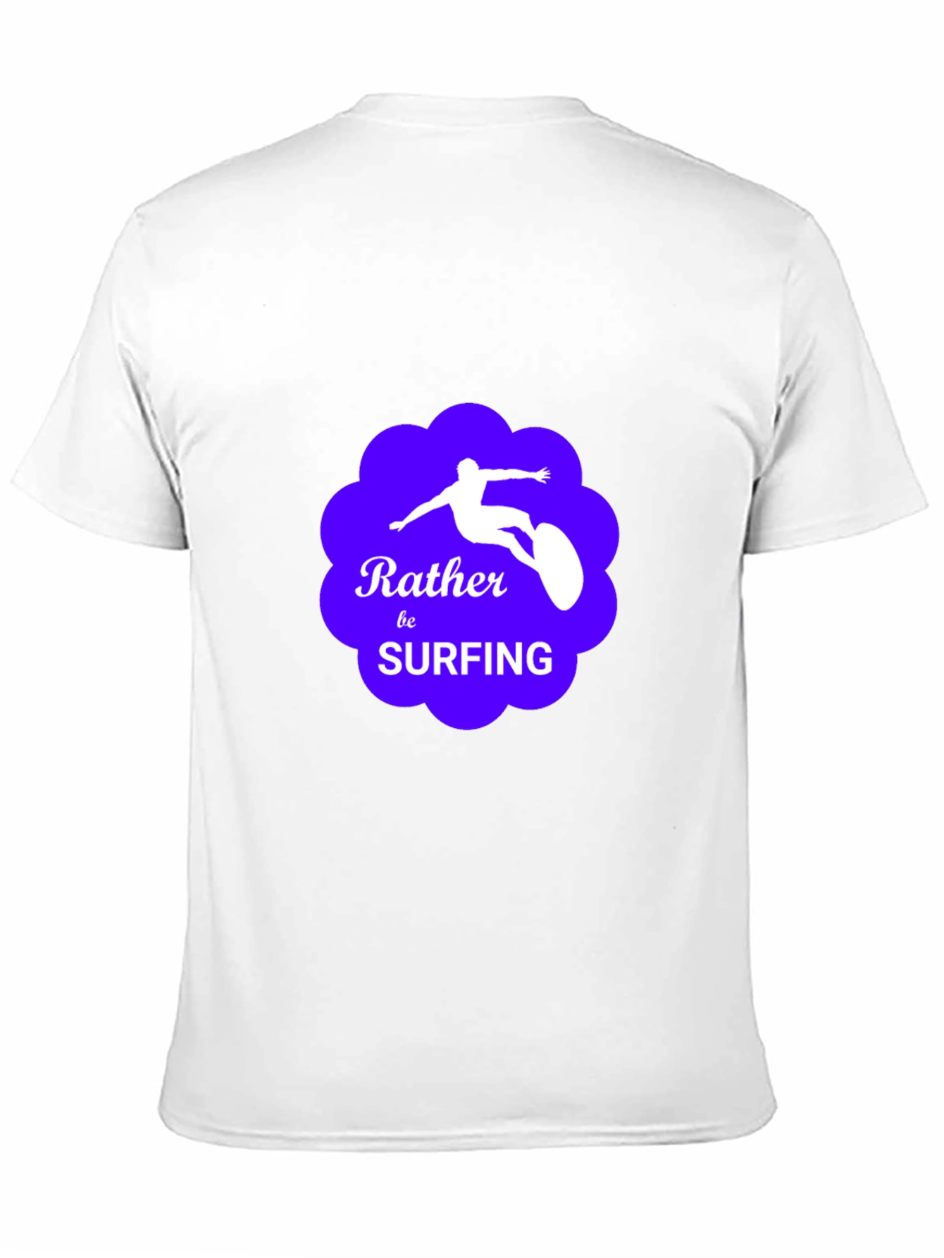 Rather Be Surfing Graphic Tee - Black Cotton T-Shirt