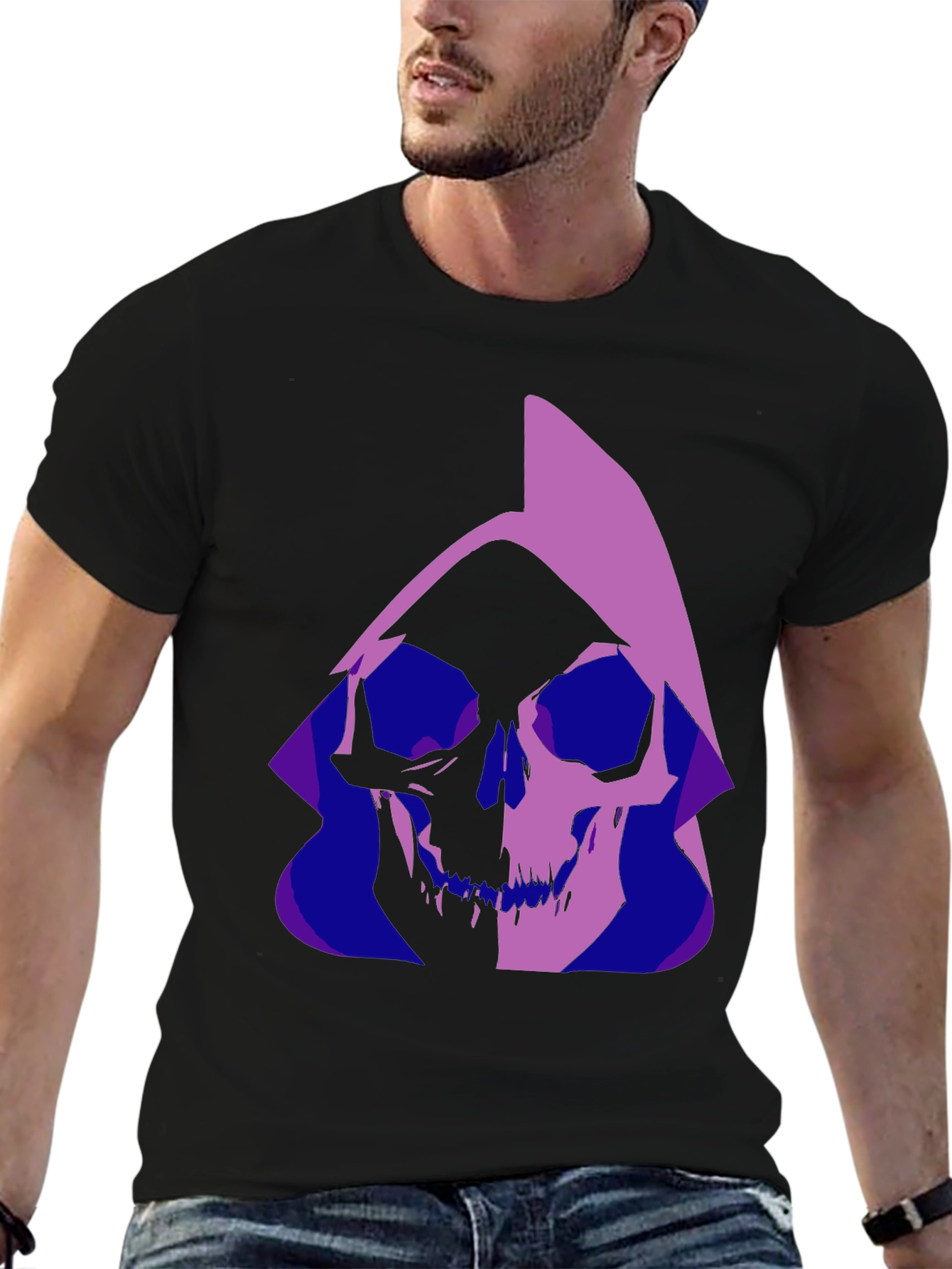 Grim Reaper Graphic T-Shirt - Stylish Gothic Tee