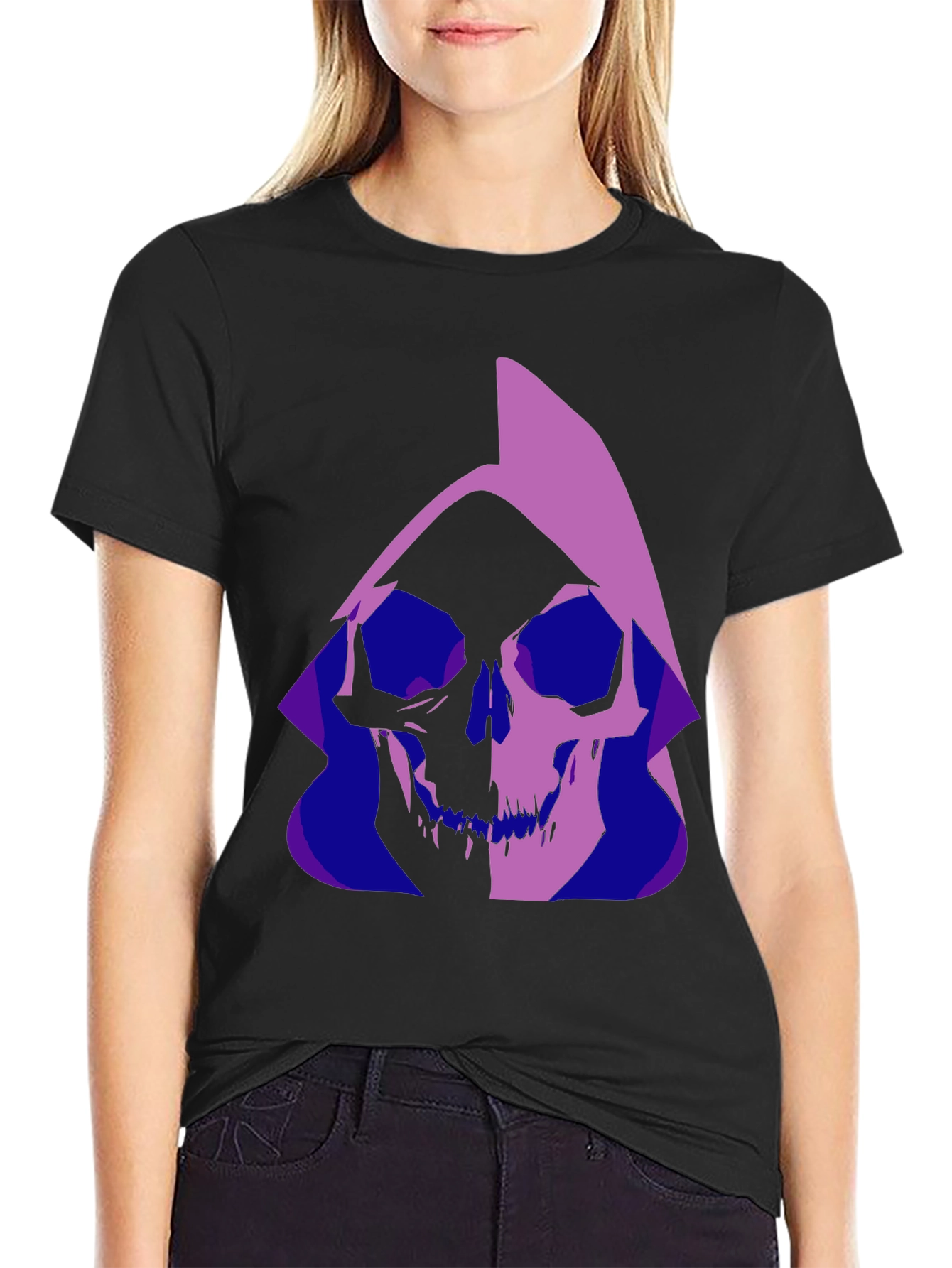 Grim Reaper Graphic T-Shirt - Stylish Gothic Tee