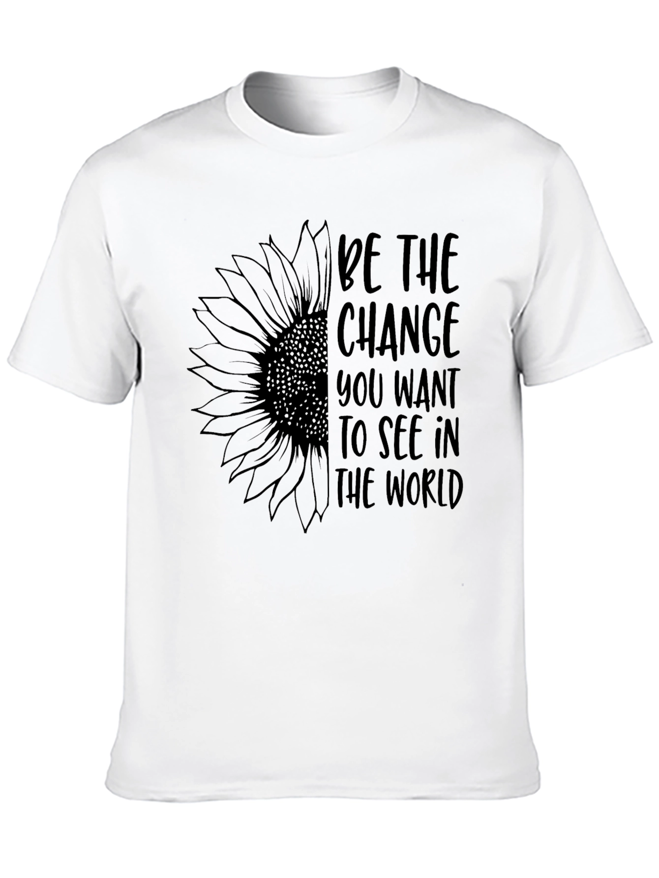 Be the Change Sunflower Graphic Tee