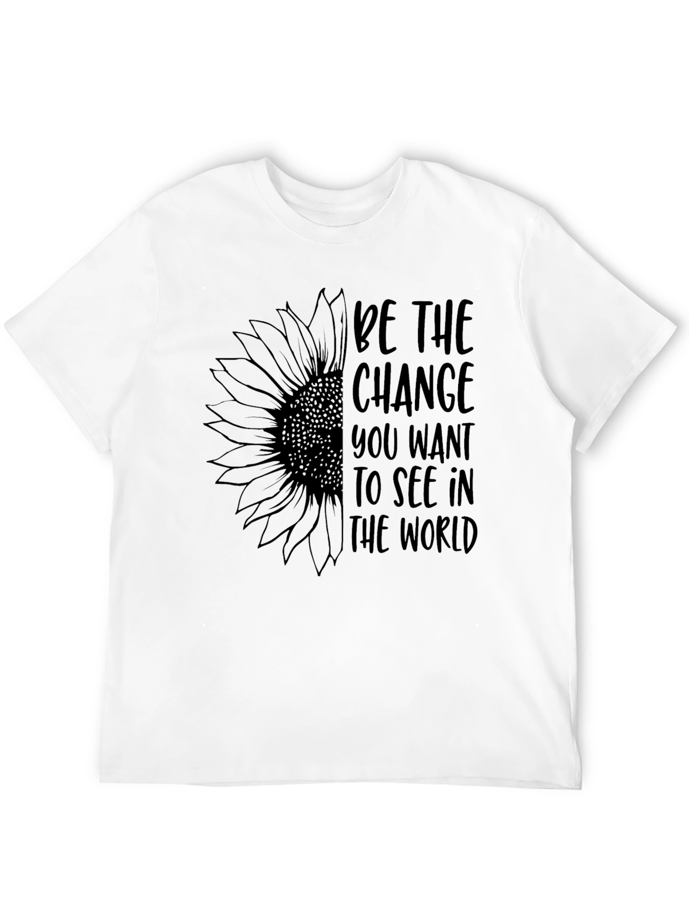 Be the Change Sunflower Graphic Tee