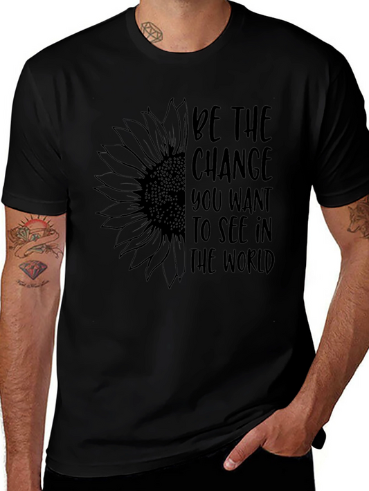 Be the Change Sunflower Graphic Tee