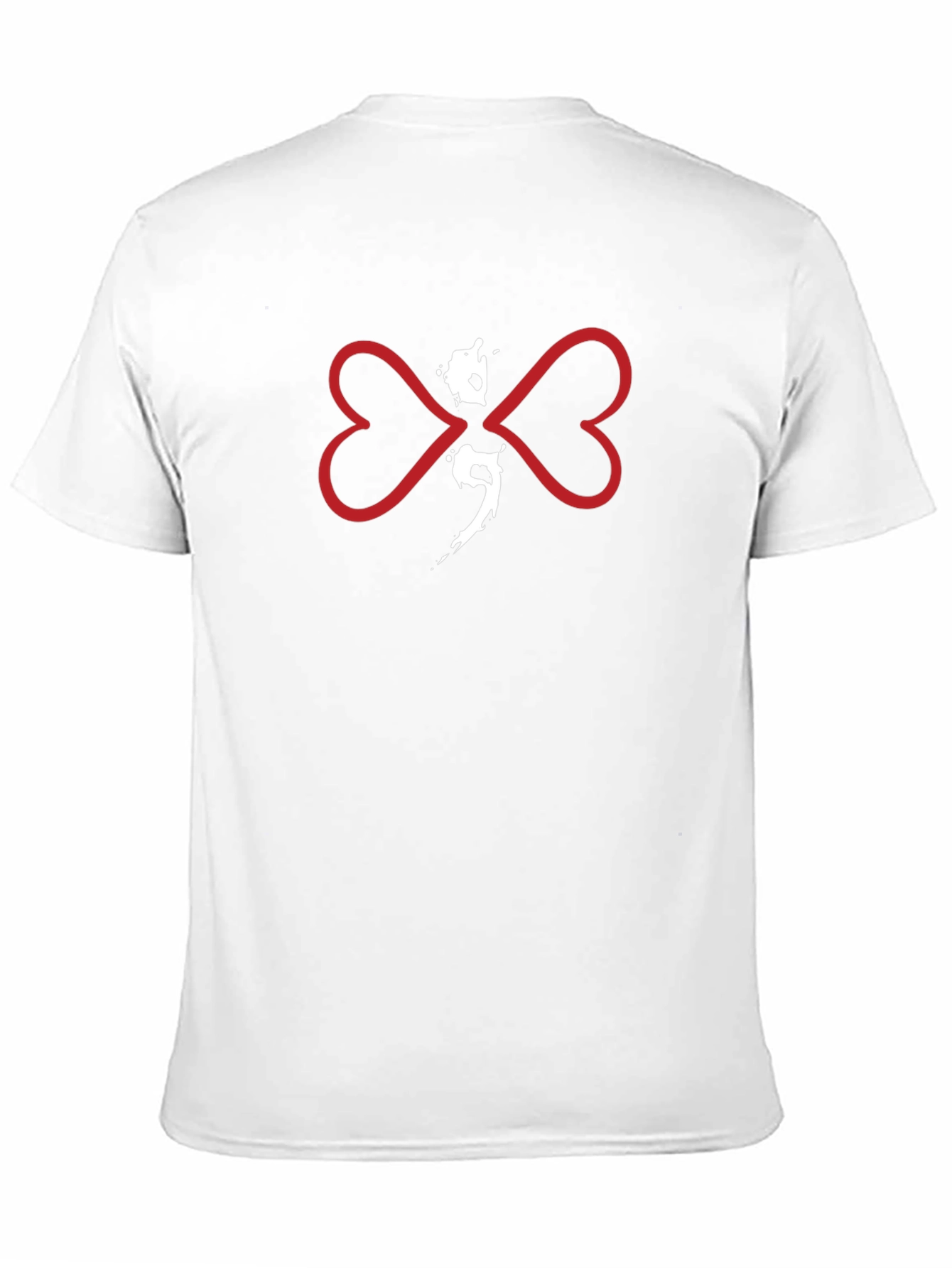 Semicolon Heart Butterfly Graphic T-Shirt