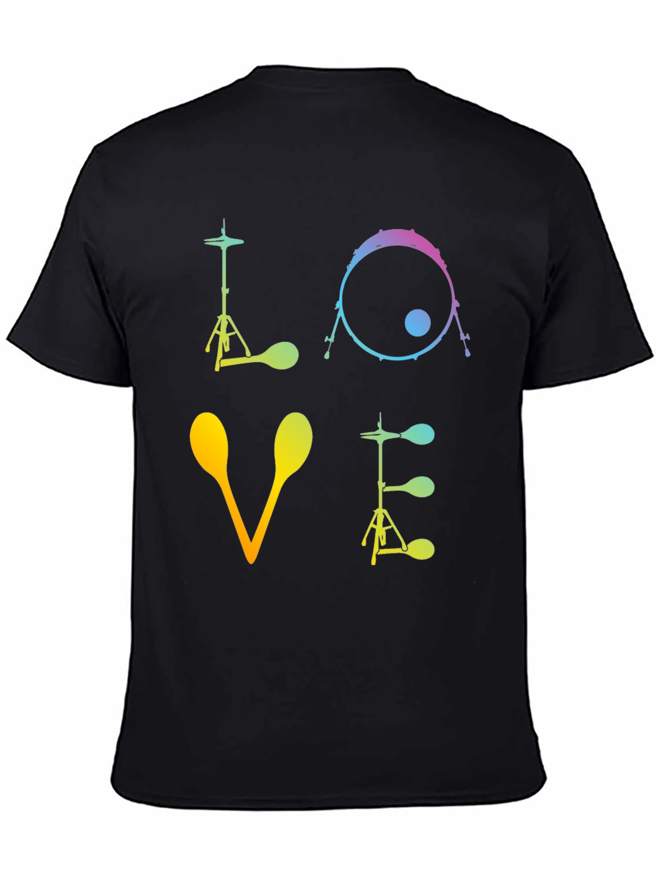 Love Drums Graphic T-Shirt Musician Tee