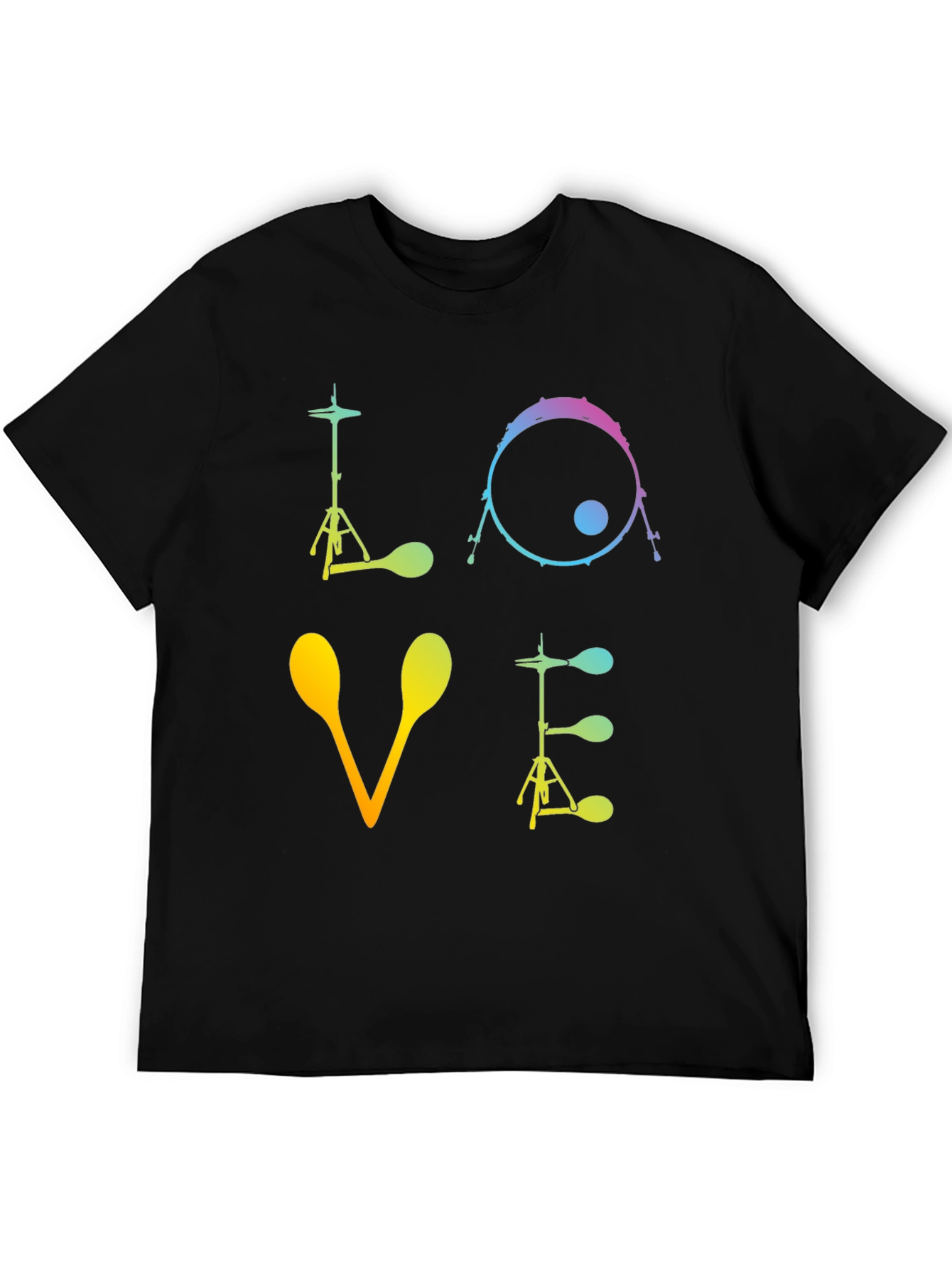 Love Drums Graphic T-Shirt Musician Tee