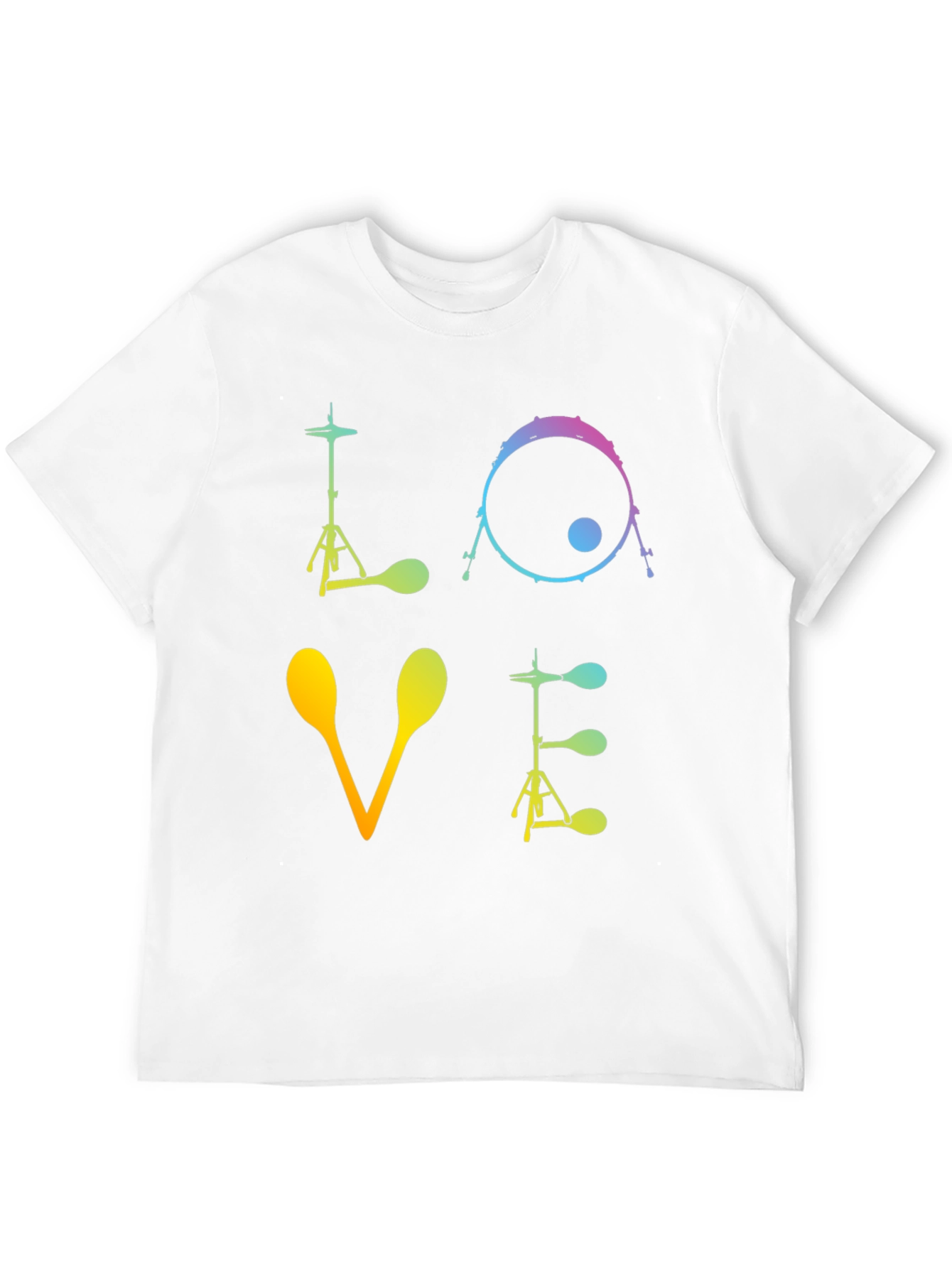 Love Drums Graphic T-Shirt Musician Tee