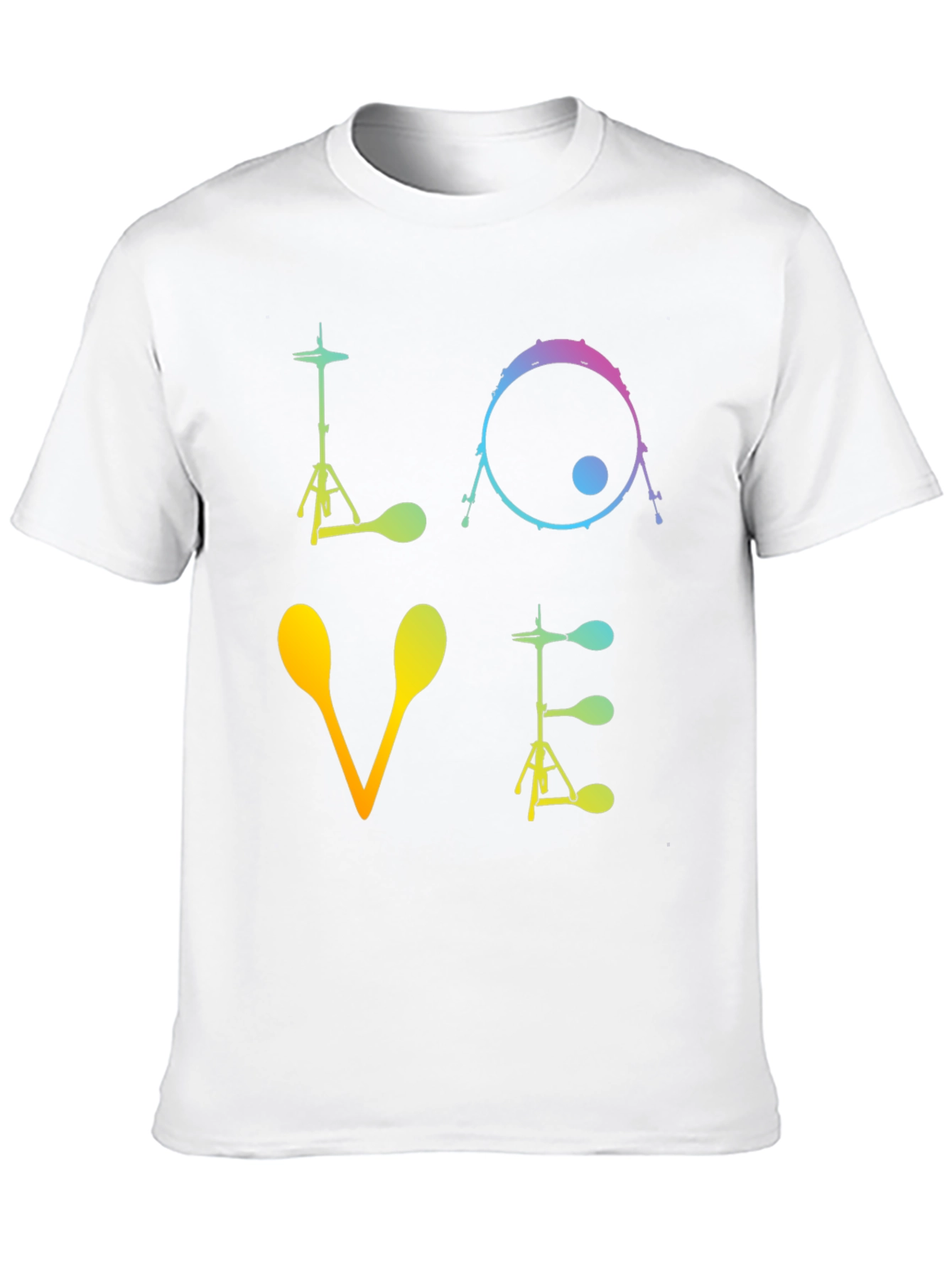 Love Drums Graphic T-Shirt Musician Tee