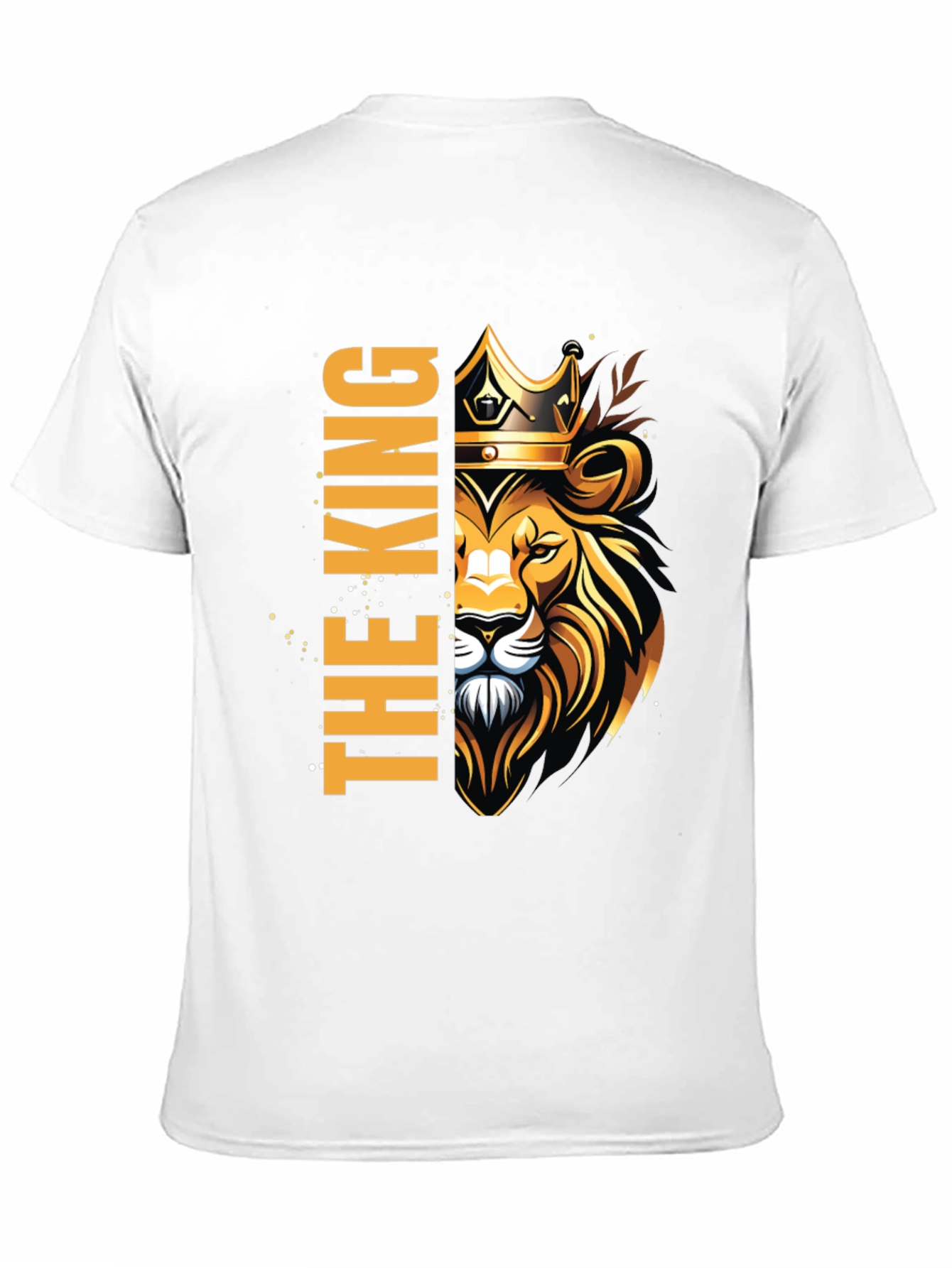 The King Lion Crown Black T-Shirt