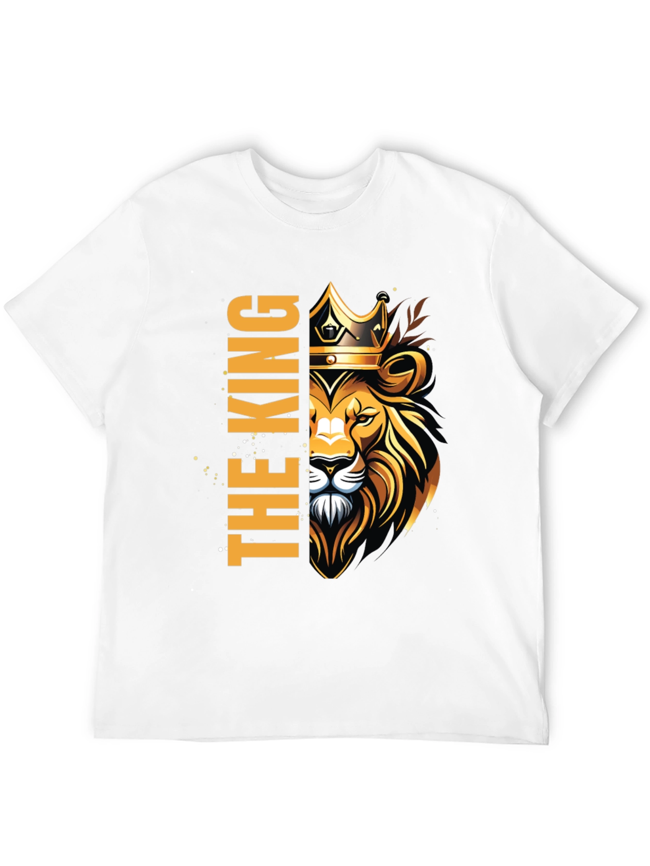 The King Lion Crown Black T-Shirt