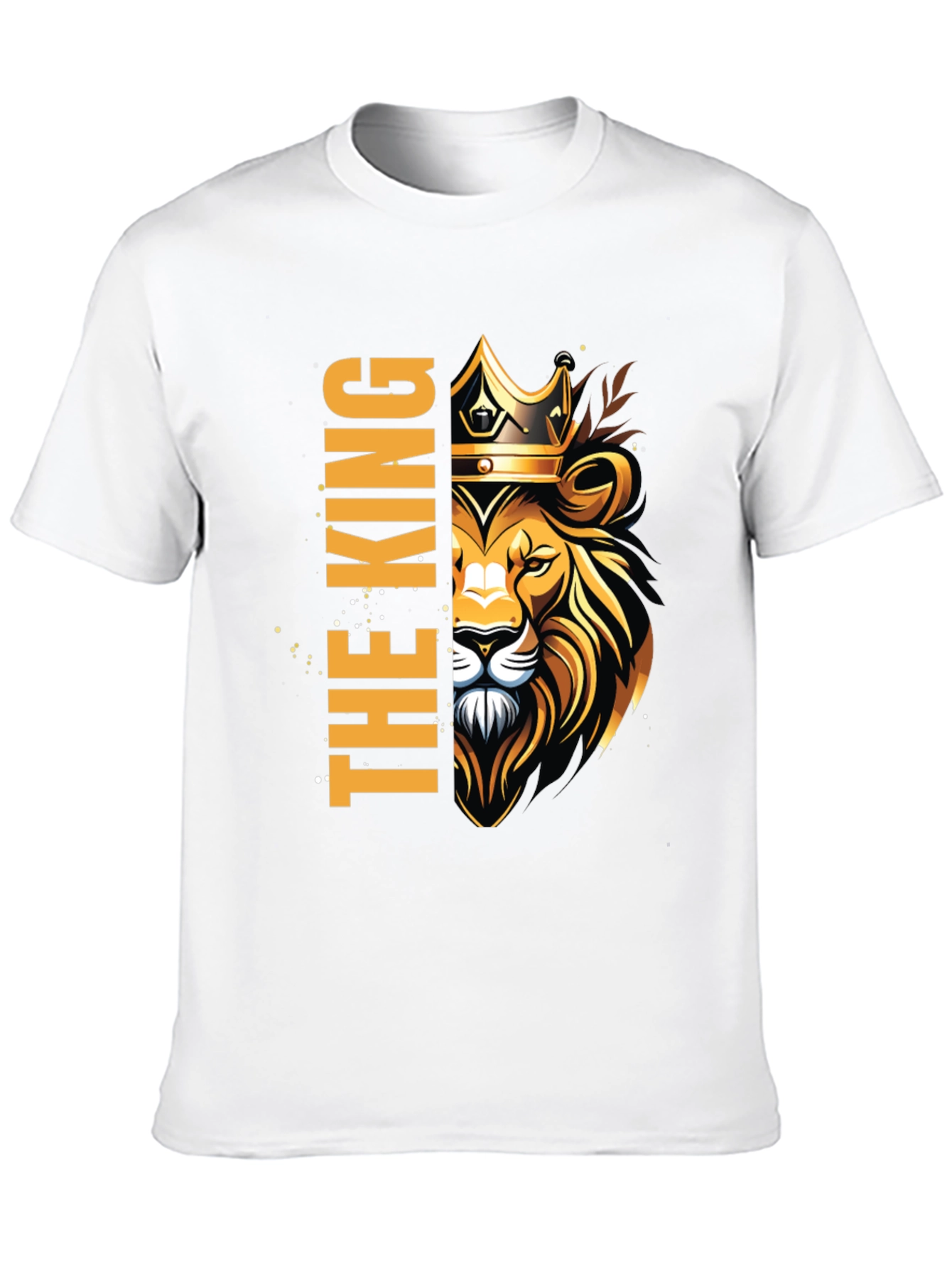 The King Lion Crown Black T-Shirt