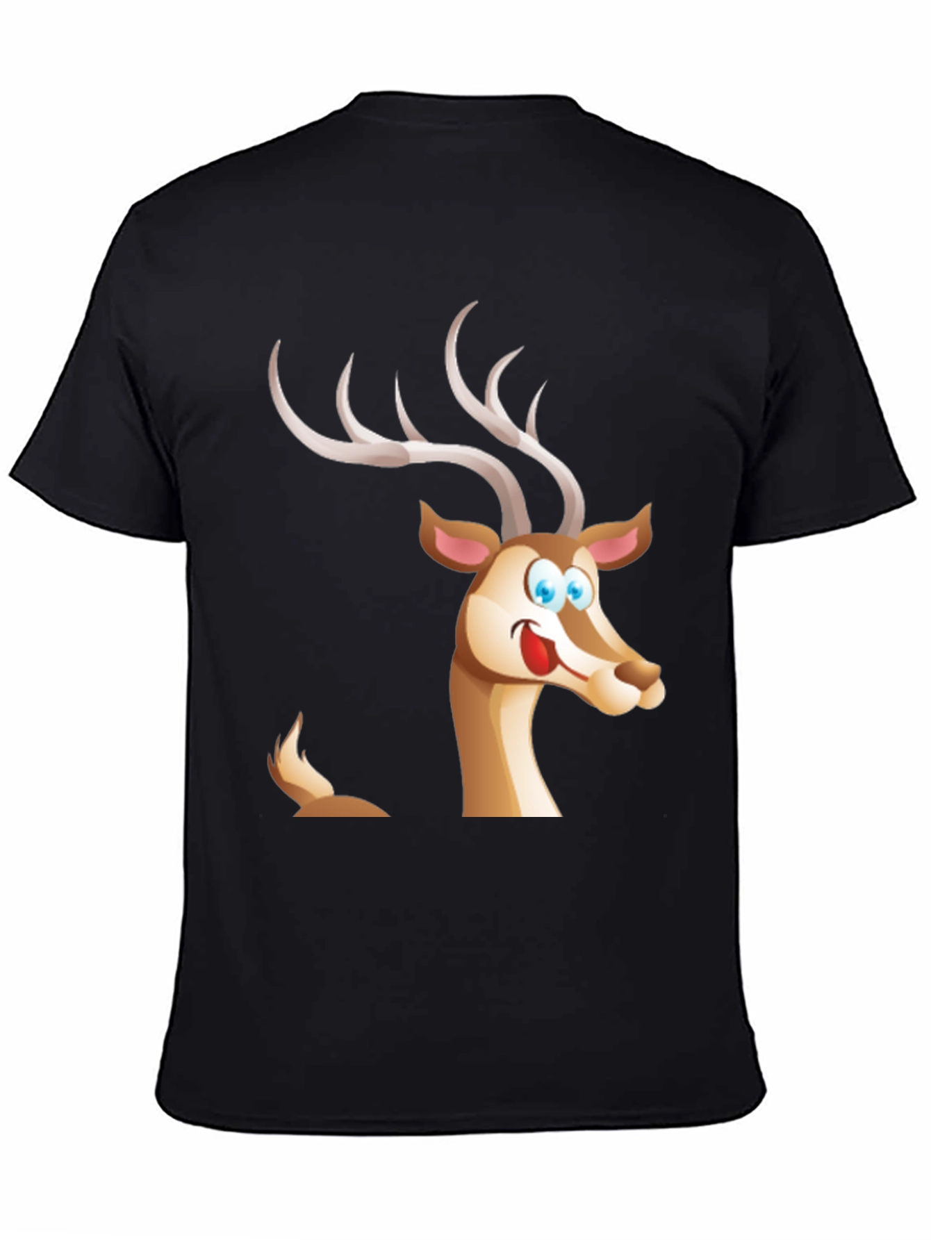 Cartoon Deer Graphic T-Shirt